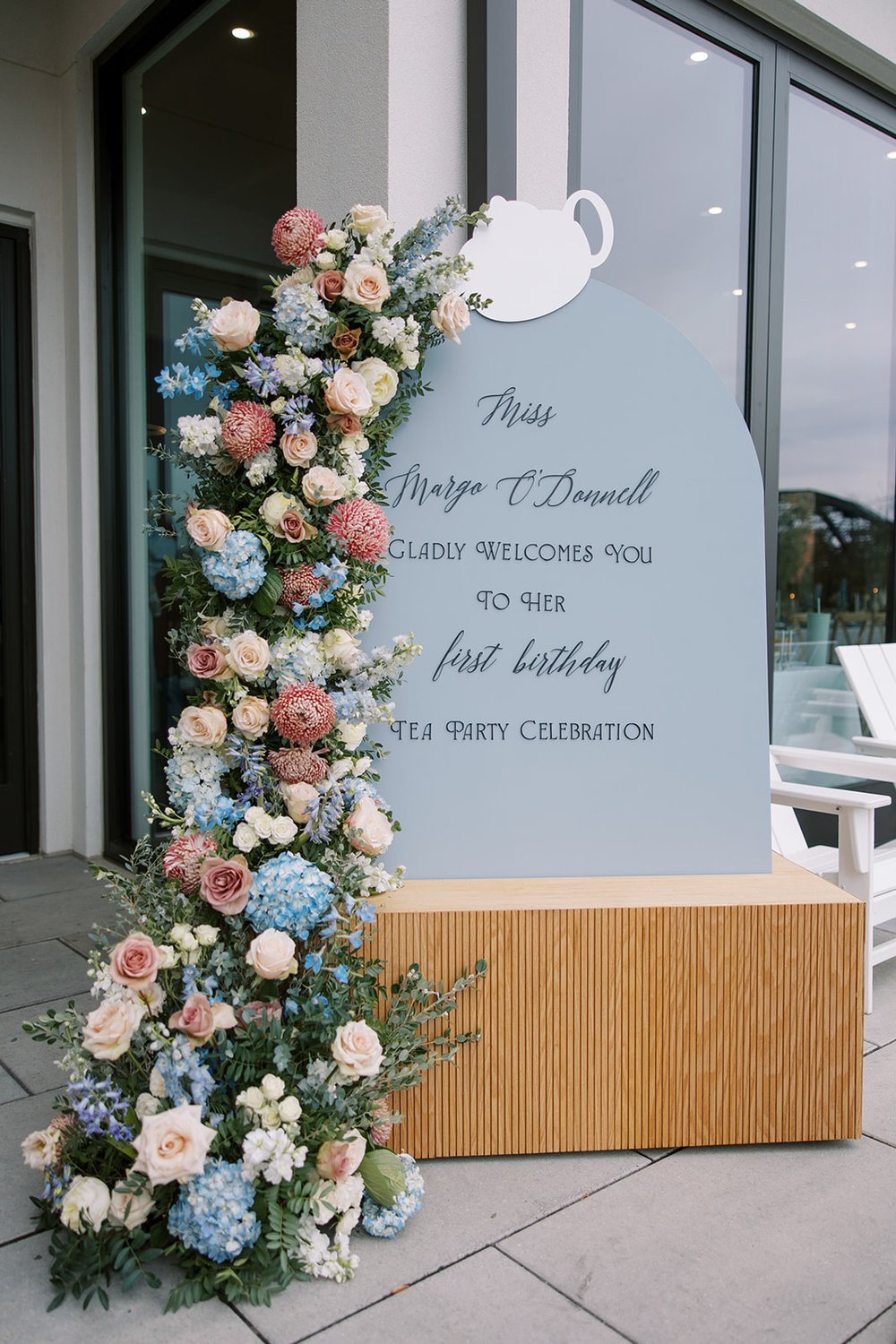 Custom Welcome Sign with Flowers.JPG