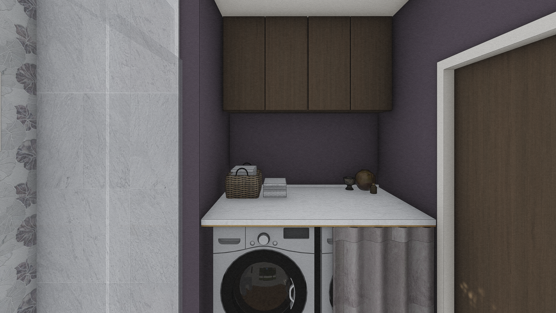 Solstice Design Studio rendering of Avenues Main Floor Bathroom