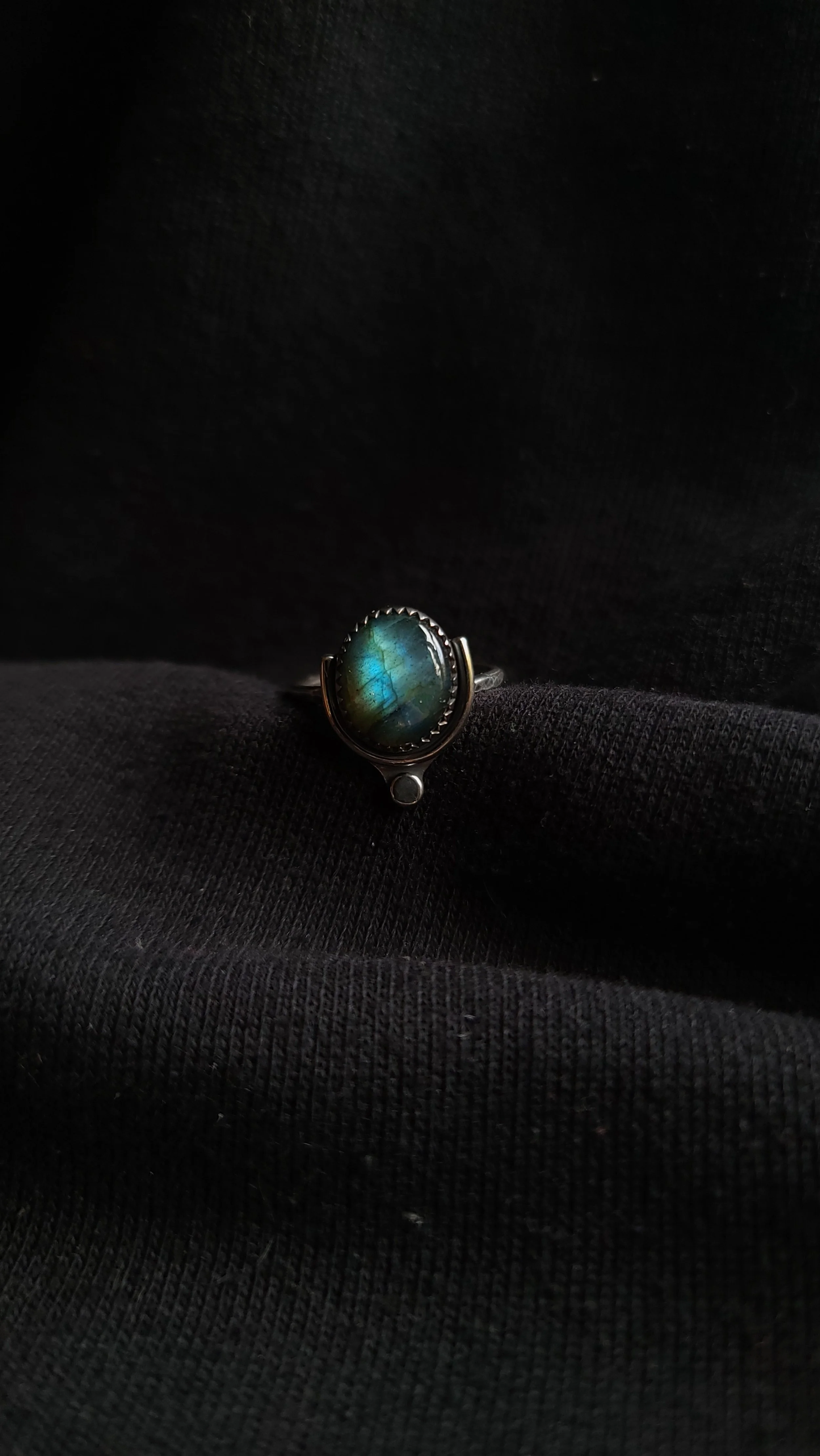 Labradorite drop 12mm, 8