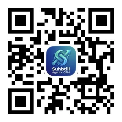 Subhtill QR code centered around an icon for Subhitil Agentic CRM