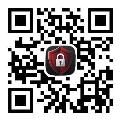 Privacy-Guard QR code with a security shield and padlock icon in the center.