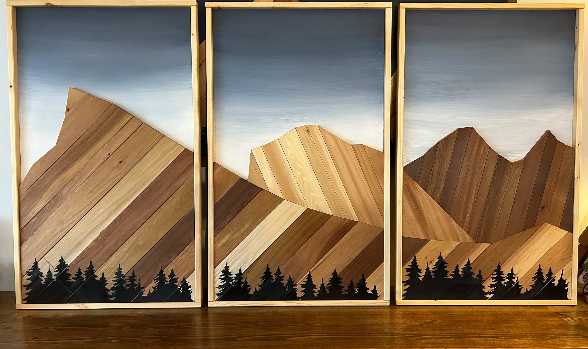 Cheam, Lady Peak, Stewart & Knight.
Each piece is 34" x 20"