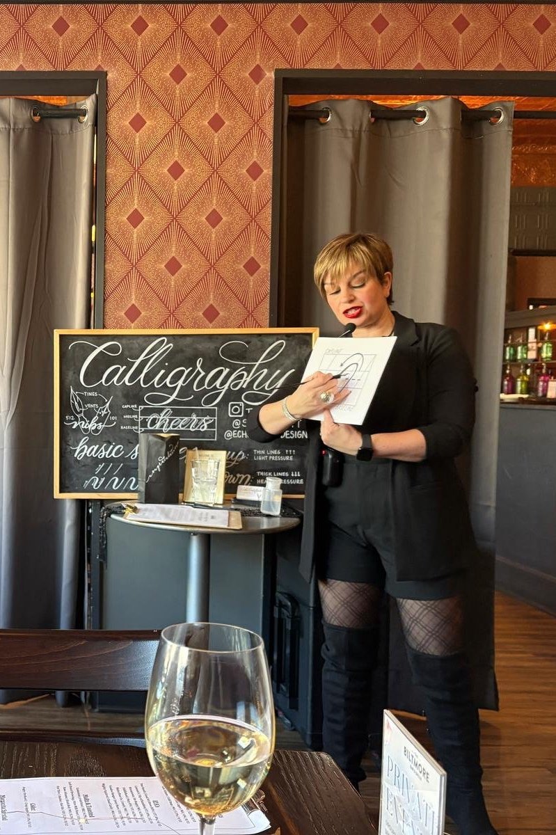 In-person calligraphy class in Boston