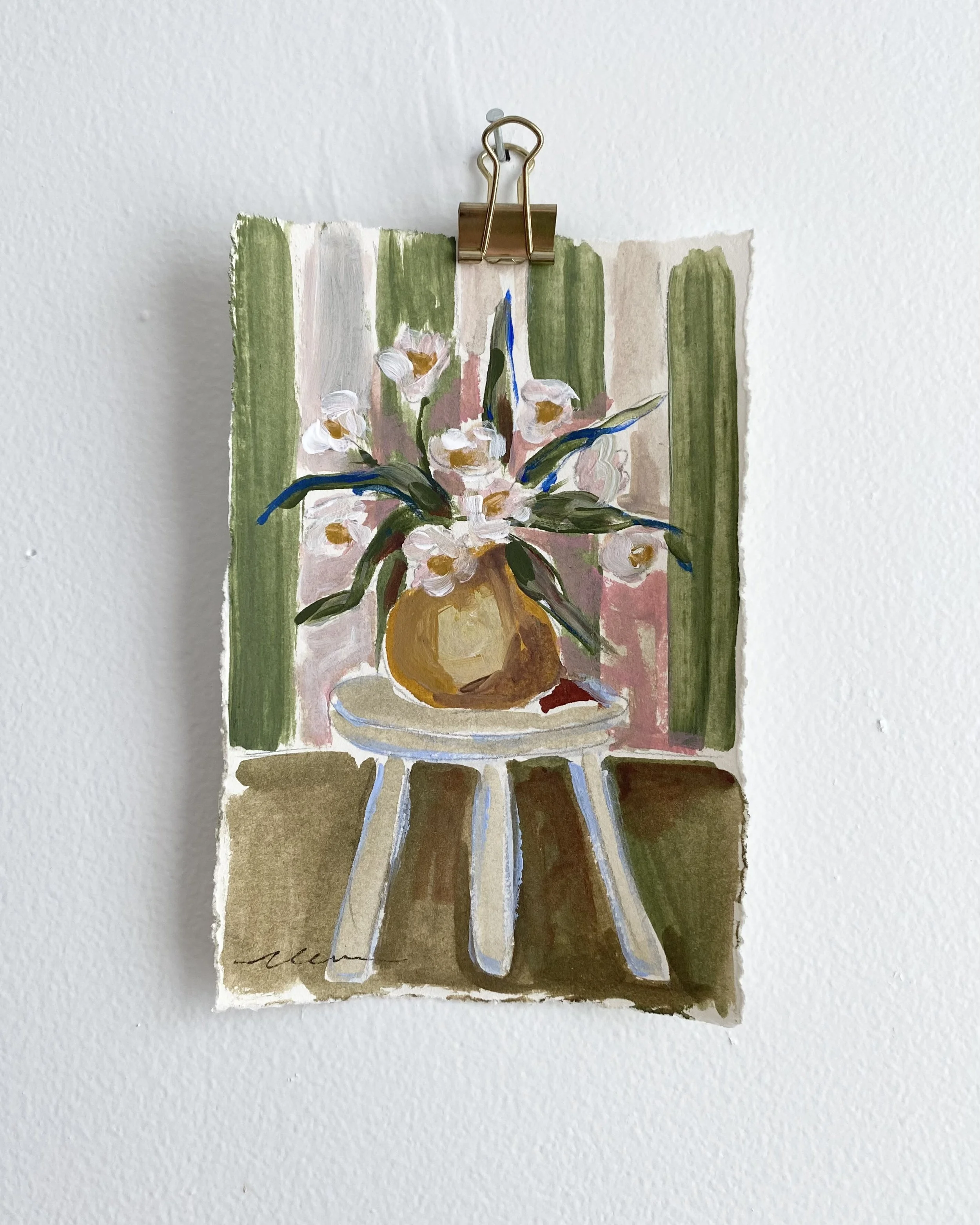 "Yellow Vase of Flowers"