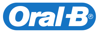 Oral-B logo with blue background and white text