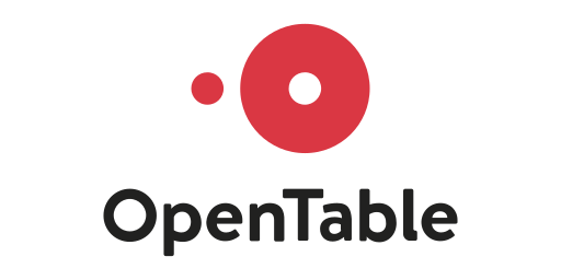 OpenTable logo with a red circle and the text 'OpenTable' beneath it.