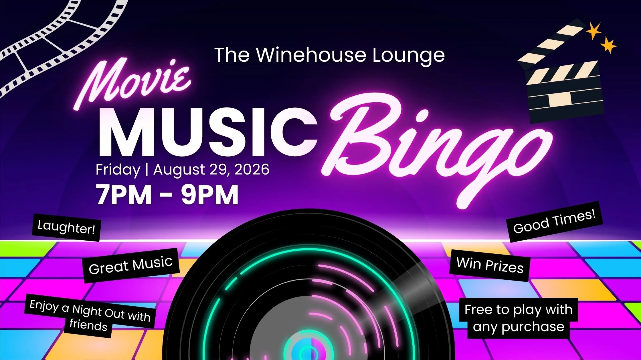 Movie Music Bingo