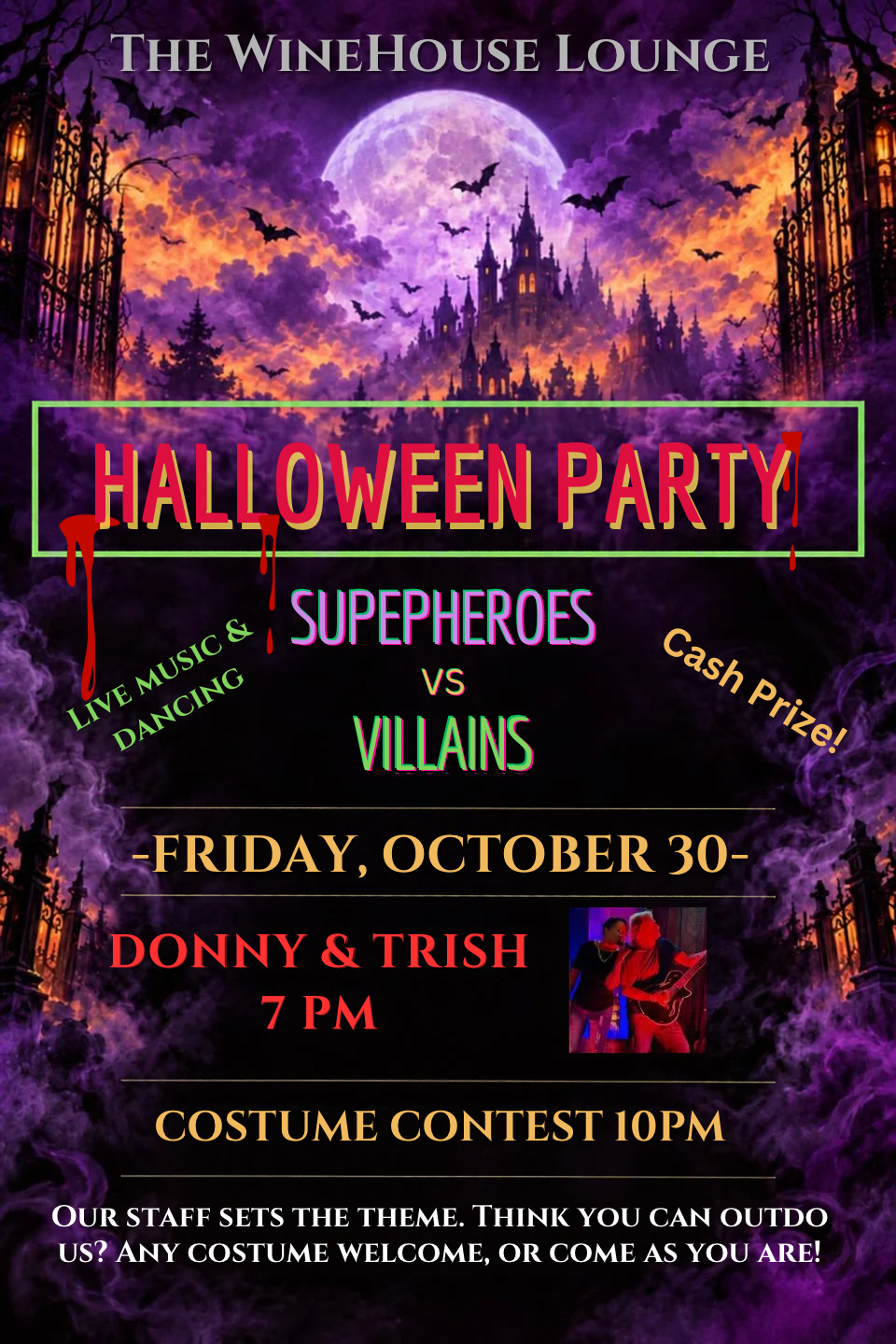 Halloween Party: Superheroes VS Villains