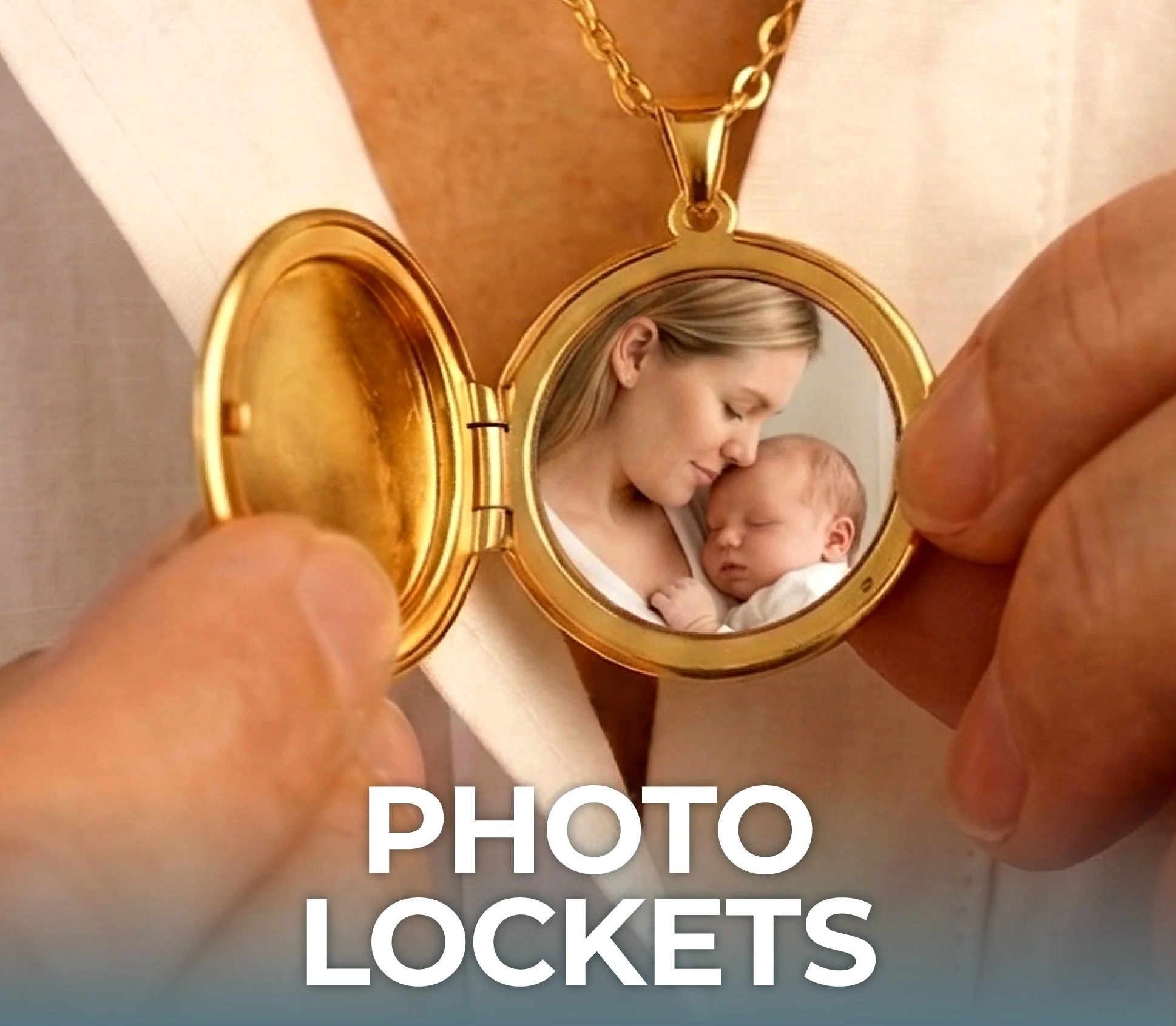 Picture necklace with photos inside locket engraved jewellery gift in Ireland