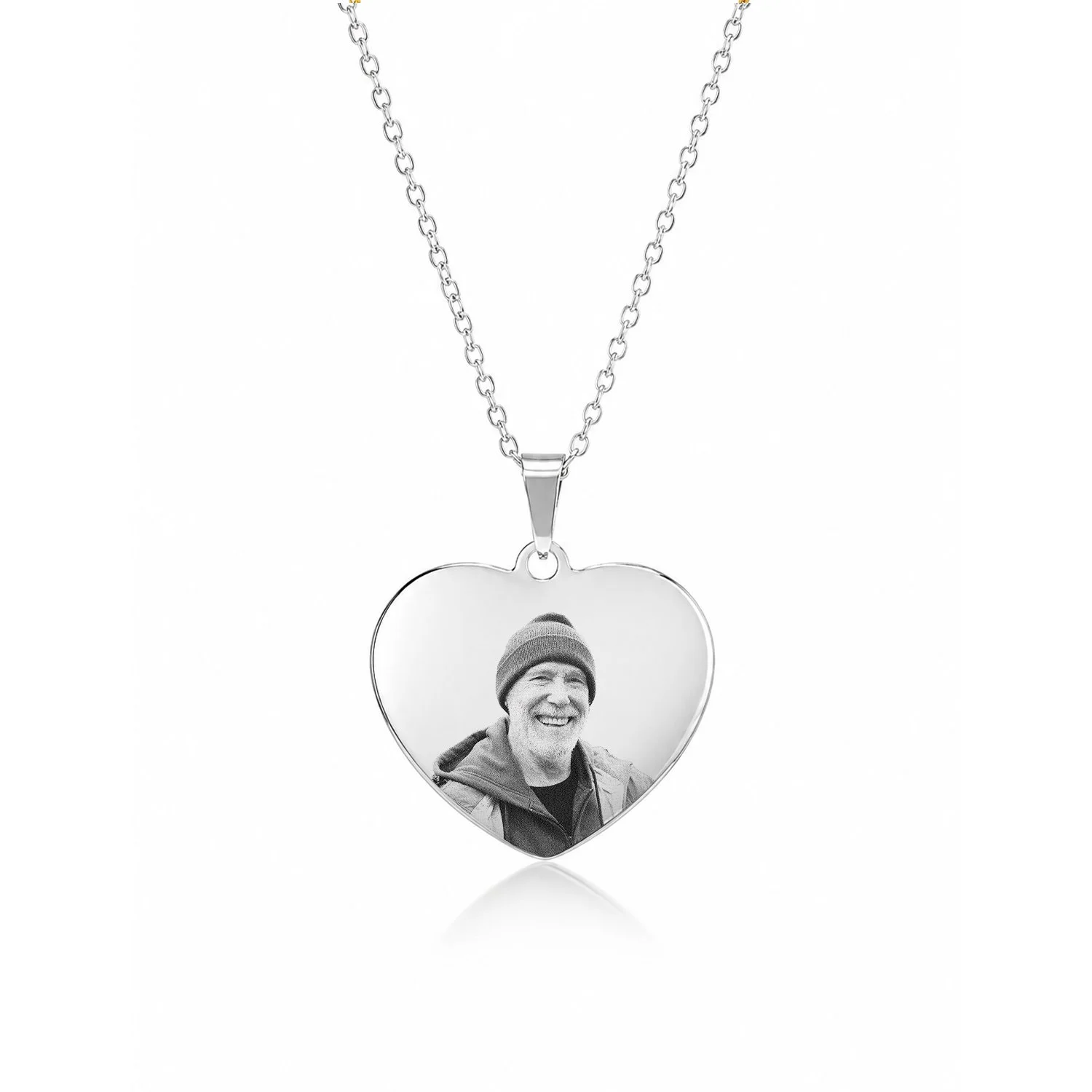 Photo engraved jewellery made with the highest quality necklaces and keyrings