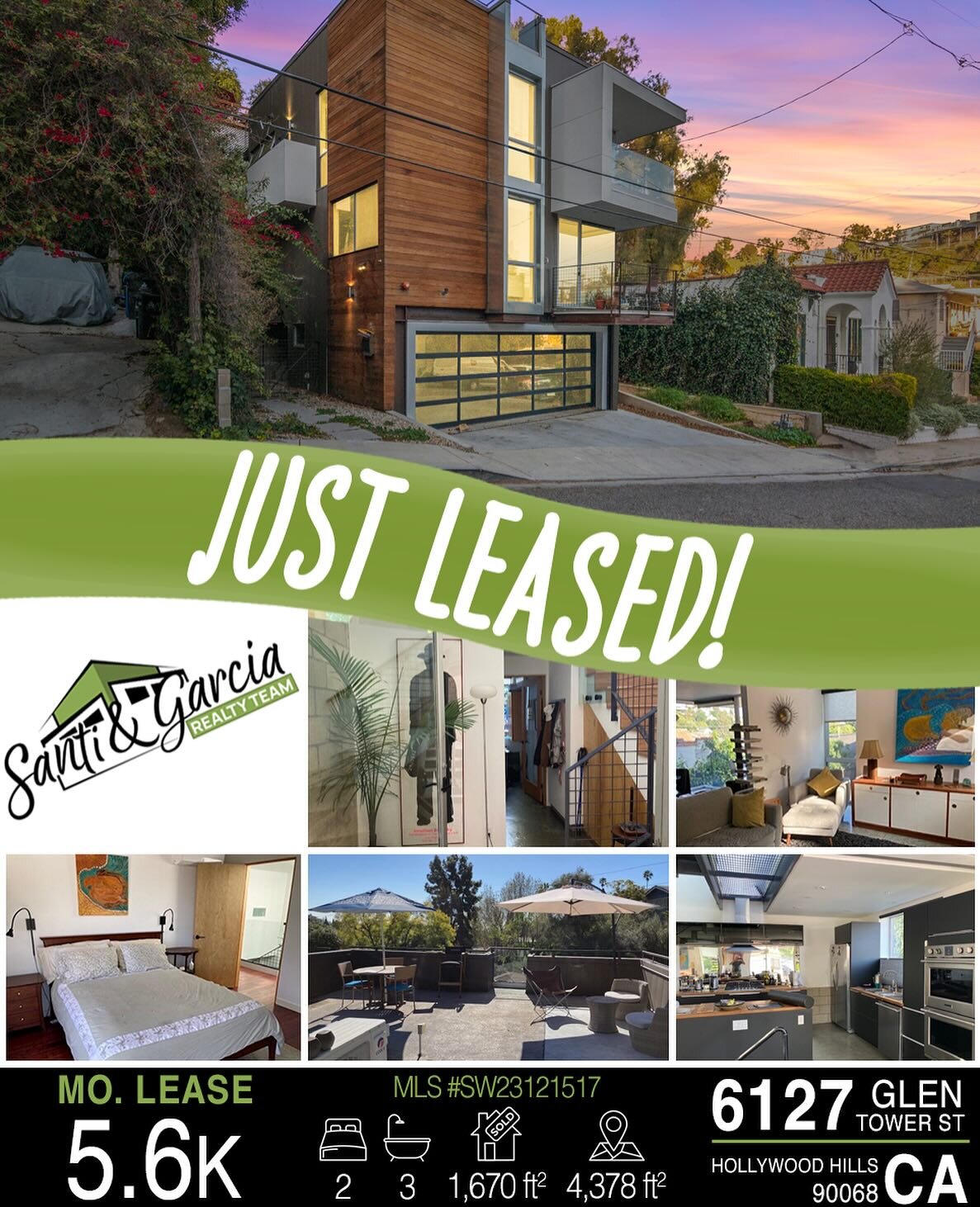 👏JUST LEASED‼️

📍6127 Glen Tower St, Hollywood Hills CA 90068

👉More info at santigarciarealty.com

#SantiGarciaRealty #realestate #realtor #realty #carealestategroup #commercialrealestate #residentialrealestate