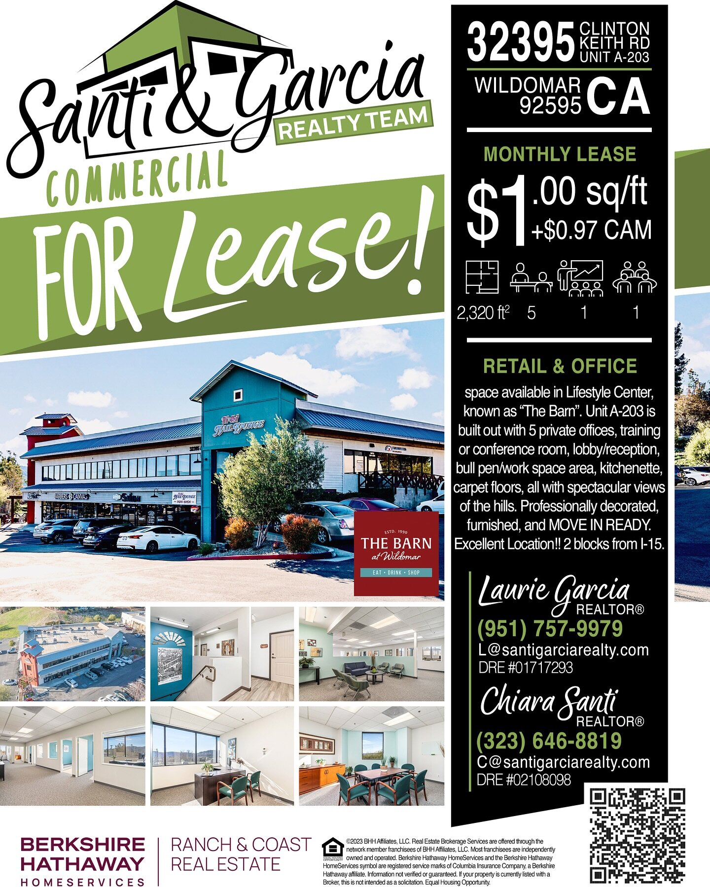 📌FOR LEASE‼️

📍32395 Clinton Keith Rd, Unit A-203, Wildomar, CA. 92595

👉More info at santigarciarealty.com

#SantiGarciaRealty #realestate #realtor #realty #carealestategroup #commercialrealestate #residentialrealestate