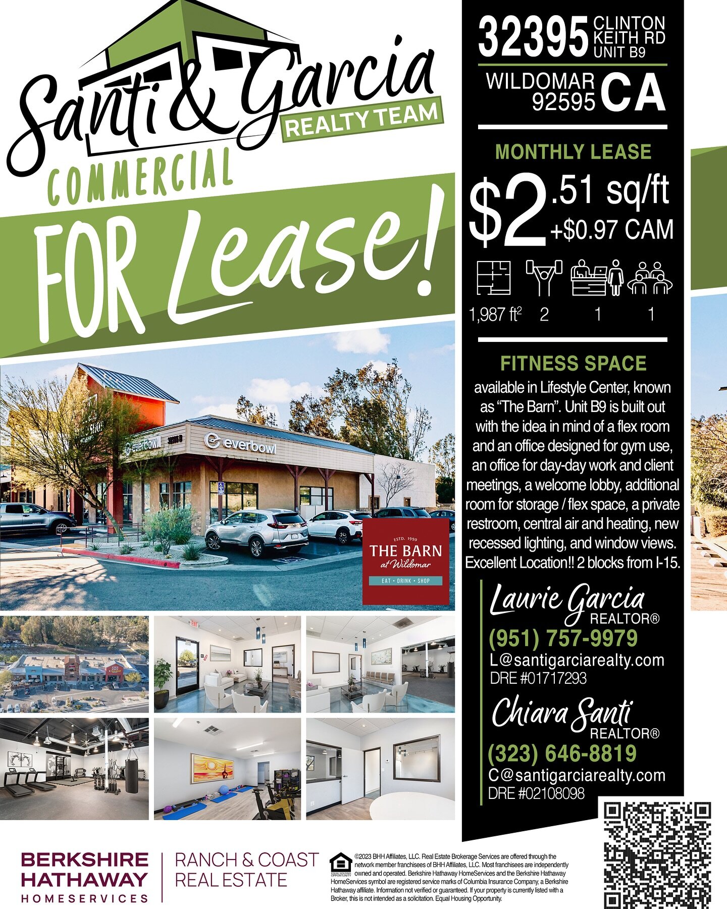 📌FOR LEASE‼️

📍32395 Clinton Keith Rd, Unit B9, Wildomar, CA. 92595

👉More info at santigarciarealty.com

#SantiGarciaRealty #realestate #realtor #realty #carealestategroup #commercialrealestate #residentialrealestate