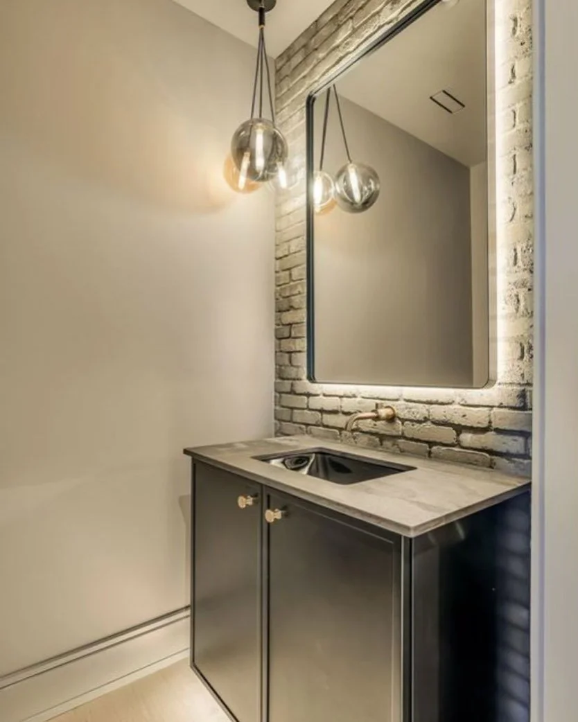 Affordable Hand Made Brick Tile 🔥🧱 Color Customizable 🔥 $1 Per Brick 🔥 www.HLLocalCustoms.com The Project Pictured was done by @exodusindustries @hl_local_customs #custommade #thinbrick #thinbrickveneer #nashville #madisontn #supportsmallbusiness