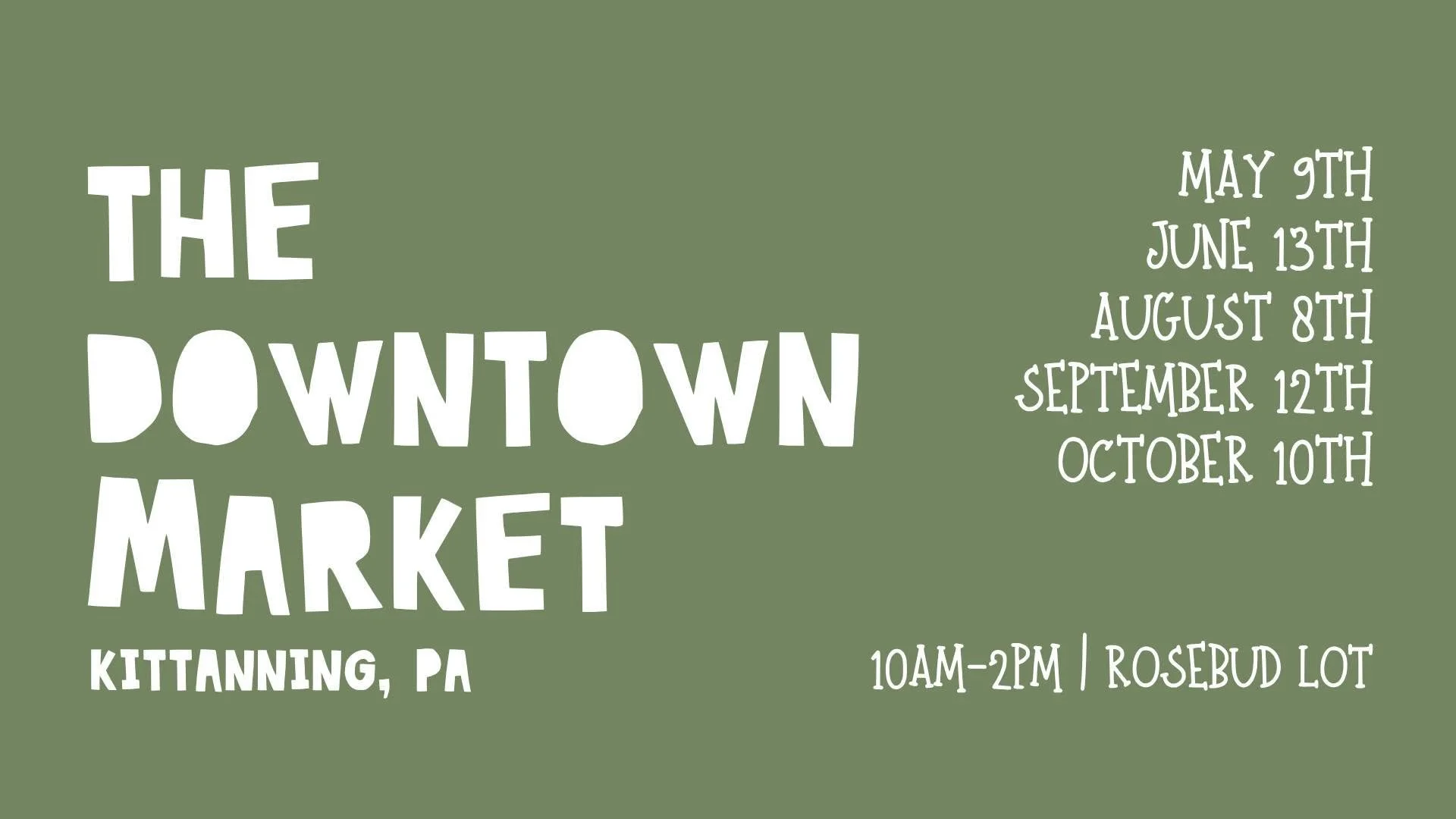 The Downtown Kittanning Market