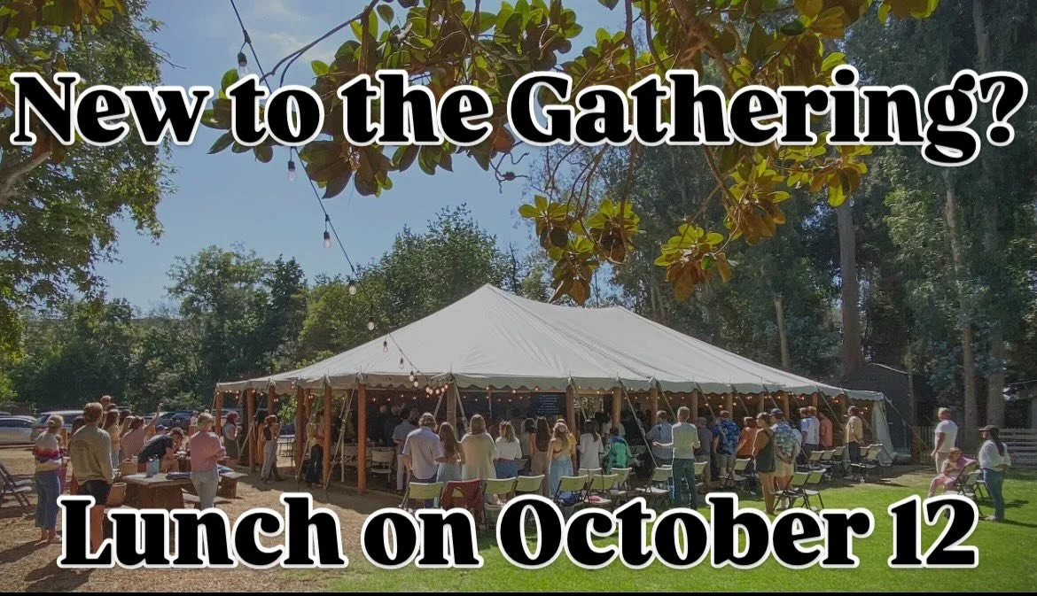If you are new to the Malibu Gathering, or would like to find out more about our church&rsquo;s story, vision and values, please join us for lunch, following our worship service on October 12! This will be a great opportunity to meet some of our mini