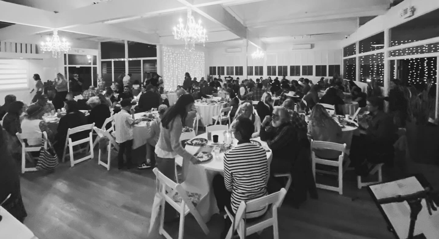 We loved seeing so many of you at our Thanksgiving Dinner on Sunday evening! Thank you for bringing so much good food to share, and thank you to all of the volunteers who helped with setup, food preparation, music, kids&rsquo; activities, and cleanup