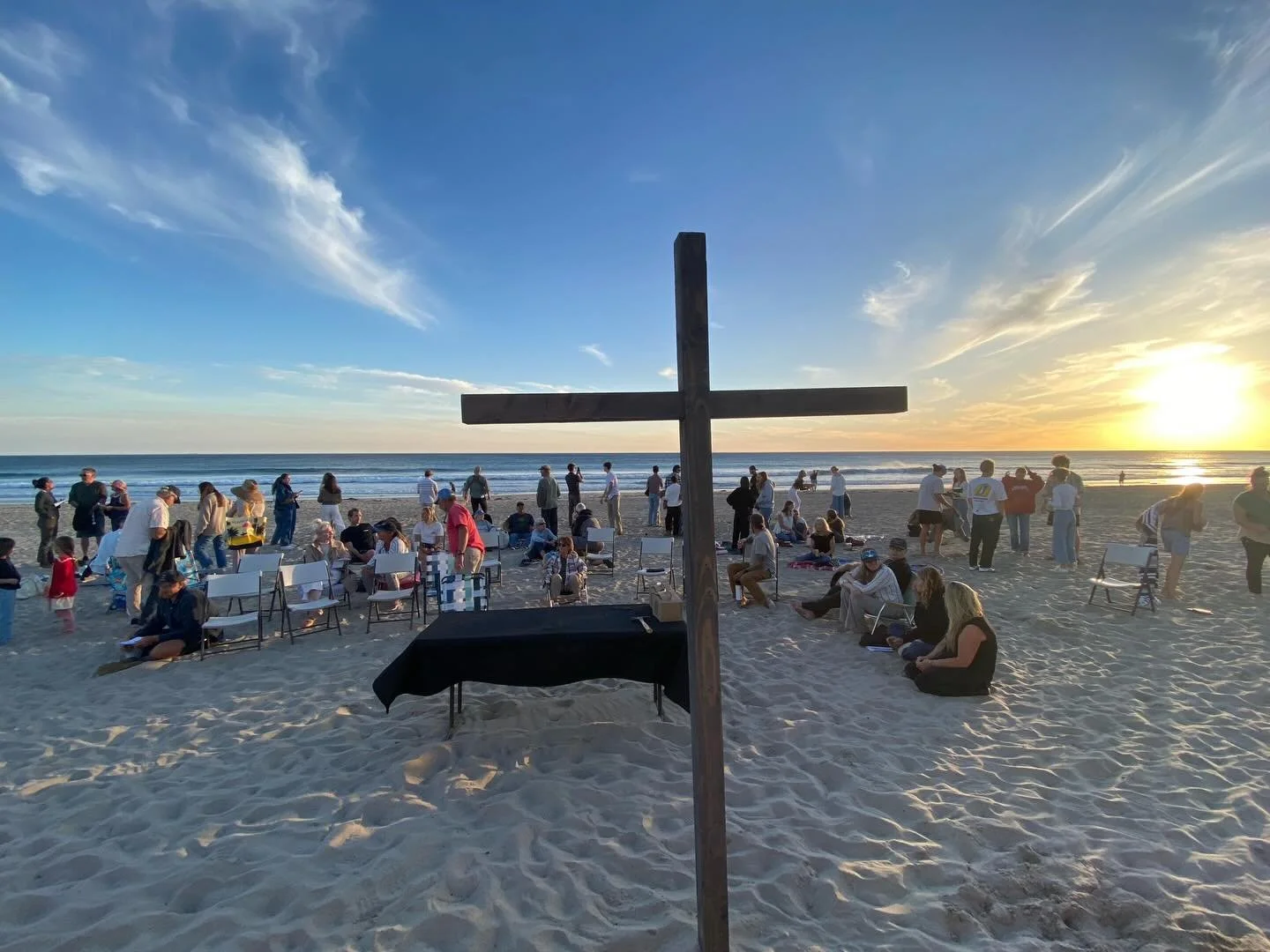 It was a beautiful evening - to gather on the beach and remember the works of Jesus, on this Good Friday.

&ldquo;Behold, the Lamb of God, who takes away the sin of the world&rdquo; John 1:29

Thank you all for being there, and for joining on Sunday 