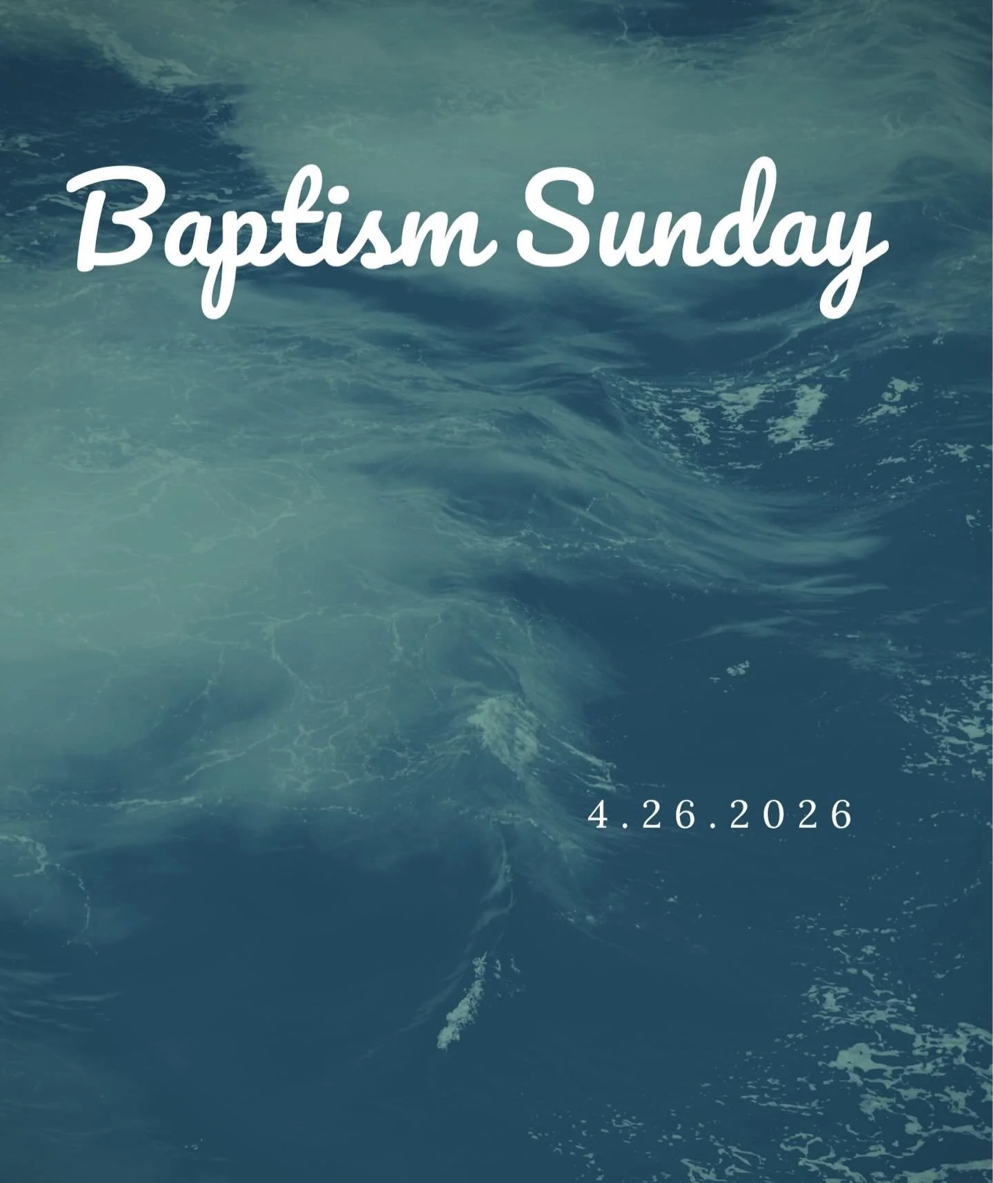 Tomorrow (4/26/26), several members of our church family are being baptized!

Please join us for the worship service at 10am, at the church property. 

Following the service, we will head across for the baptism service at the beach.

Thank you for jo