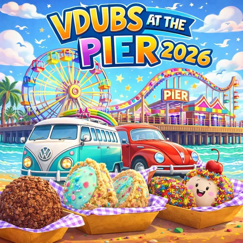 🌞 Beautiful weather calls for fun activities!!

We&rsquo;re rolling into Vdubs on the Pier tomorrow.

📍 St. Pete Pier
🗓 Saturday &bull; 9am&ndash;3pm
Classic VW vibes meet cereal-coated ice cream ball delight! 🍨✨ 

Come hang with us, check out be
