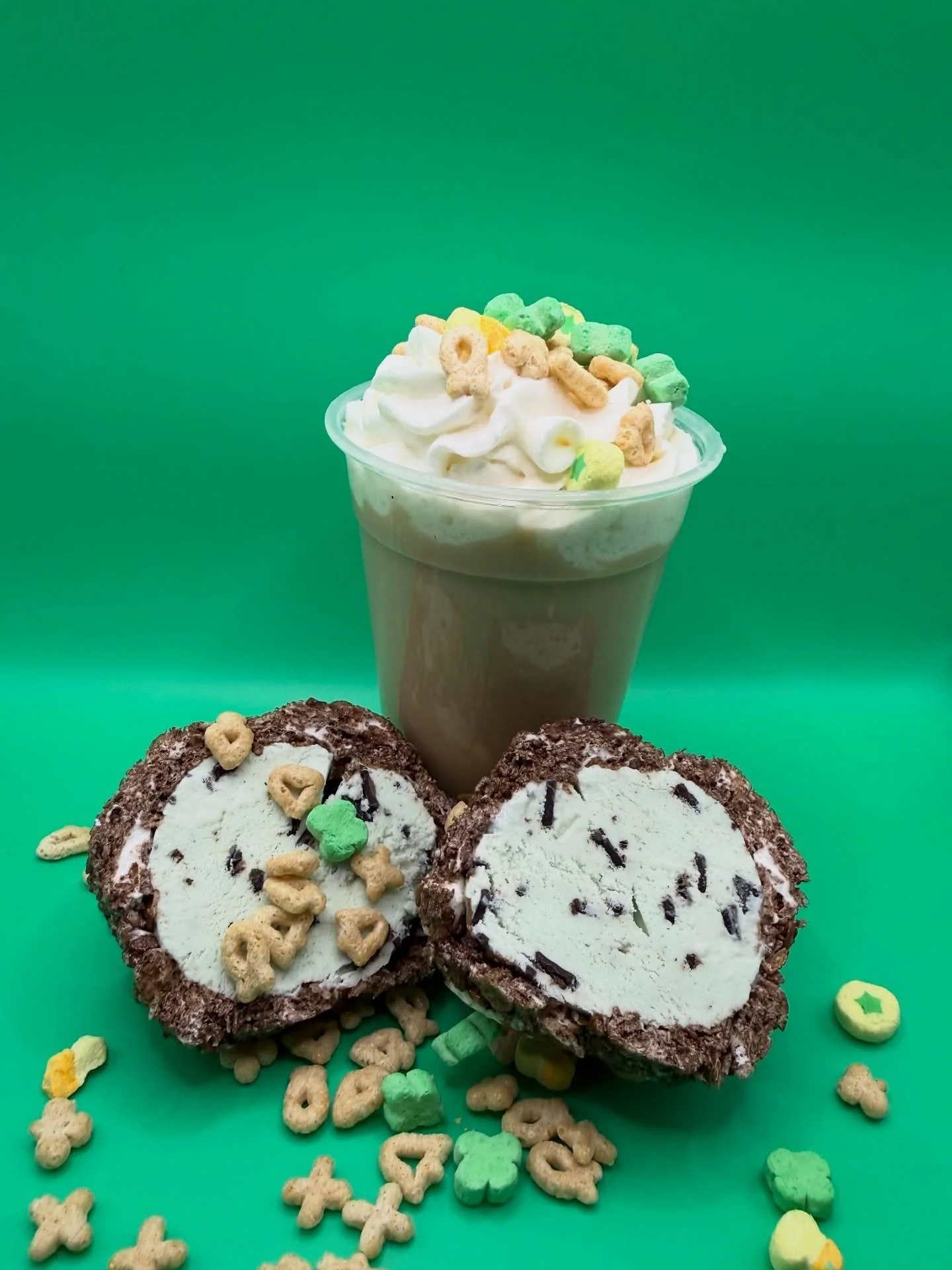 ✨🍀 A little luck, a little magic, and a whole scoop of joy! 🍨💚

Meet our **Minty Pebble Ice Cream Ball** cool, creamy, and rolled in crunchy, marshmallow covered chocolate  pebbles that make every bite a tiny celebration.

&amp; because no lucky t