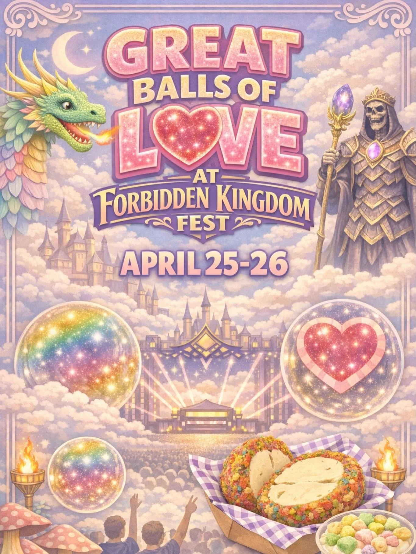 ☄️RAVERS &amp; ICE CREAM LOVERS UNITE🍨

Find us in the forbidden kingdom of Orlando as we serve the most radical ice cream balls covered in cereal marshmallow goodness 🤤🔥✨🧜

@forbiddenkingdomfest 

.
.
.
Orlando things to do, local food trucks, s
