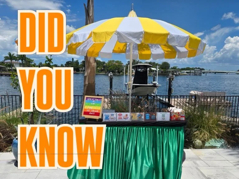 ☄️Summer parties are better with balls 🍦

🛝 Slide into our DMs to get started booking your next event! Birthdays, pool parties, weddings, graduation, we do it all! 

.
.
.
Tampa bay dessert food trucks, private catering, explore, message us