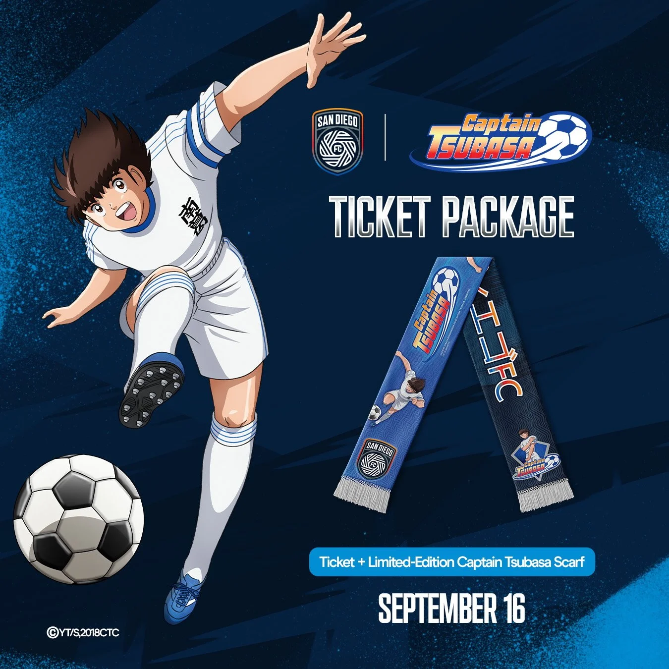 San Diego FC Announces First MLS Club Partnershipwith VIZ Media for Captain Tsubasa