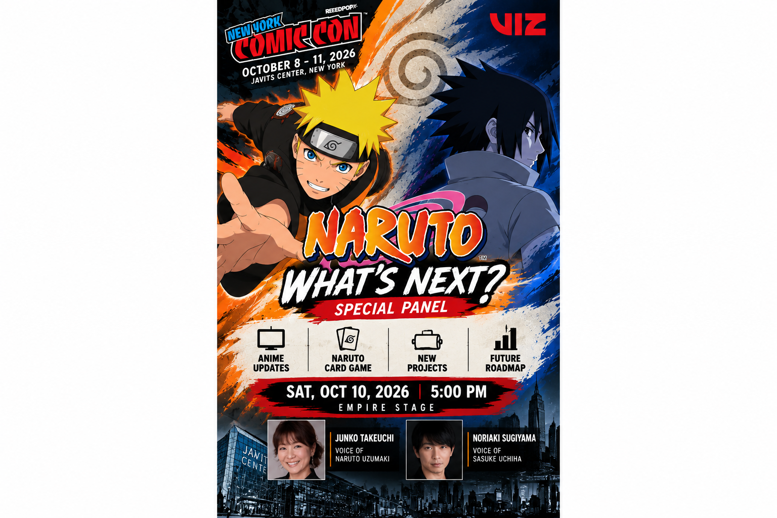 NARUTO PREPARA GRANDES ANUNCIOS PARA NEW YORK COMIC CON 2026