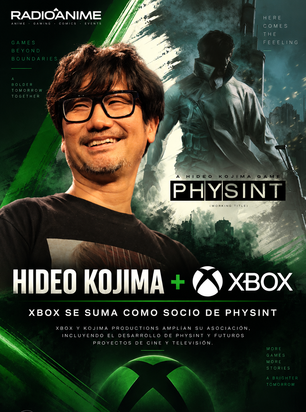 PHYSINT: HIDEO KOJIMA AMPLÍA SU ASOCIACIÓN CON XBOX