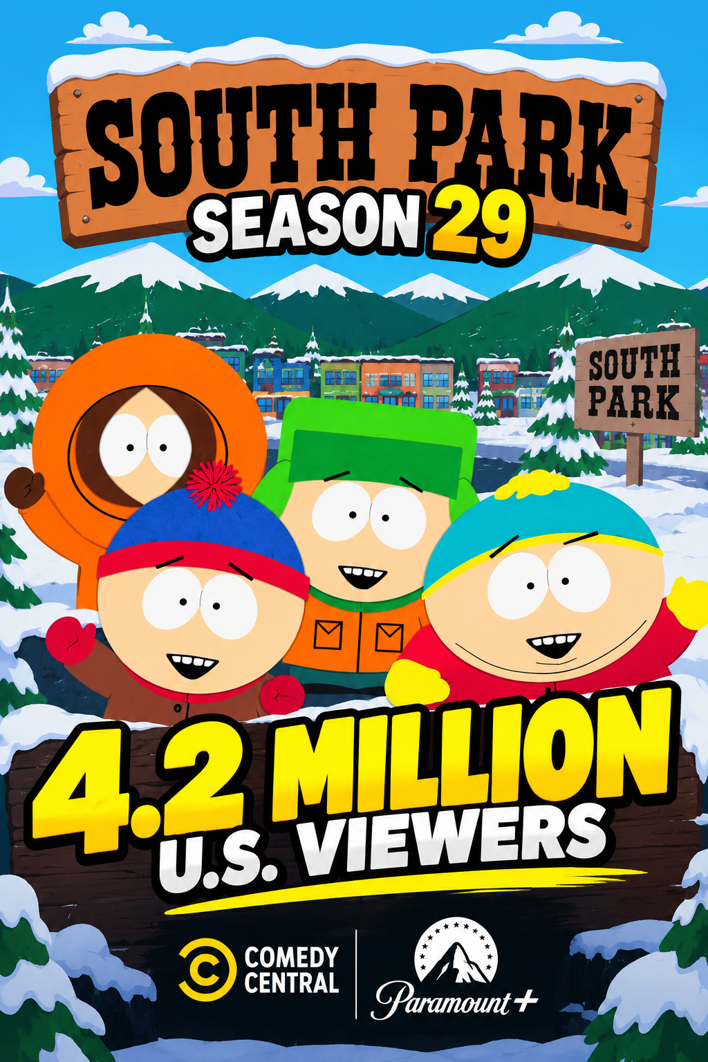 South Park Season 29 Premiere Draws 4.2 Million U.S. Viewers Across Comedy Central and Paramount+