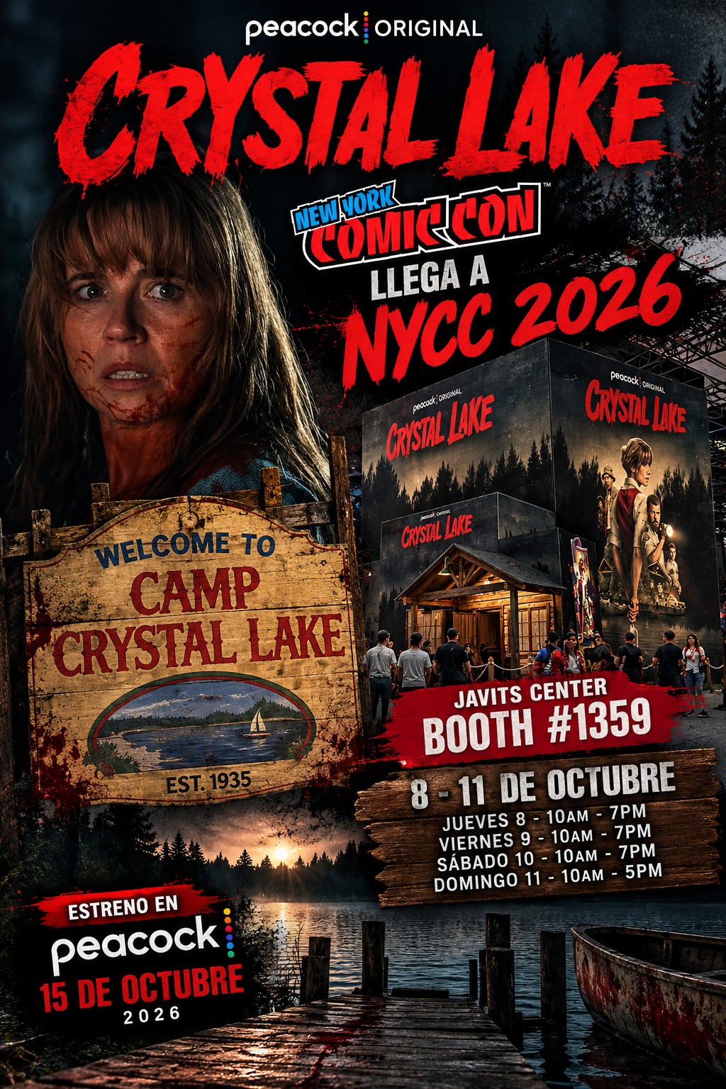 Crystal Lake llega a New York Comic Con con una experiencia inmersiva de Camp Crystal Lake