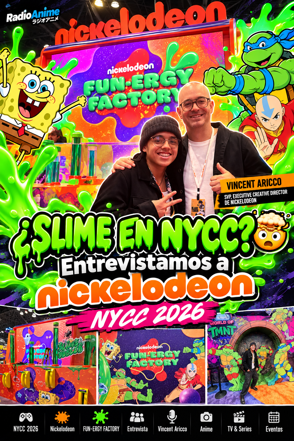 ¿SLIME EN NYCC?  Entrevistamos a Nickelodeon | NYCC 2026
