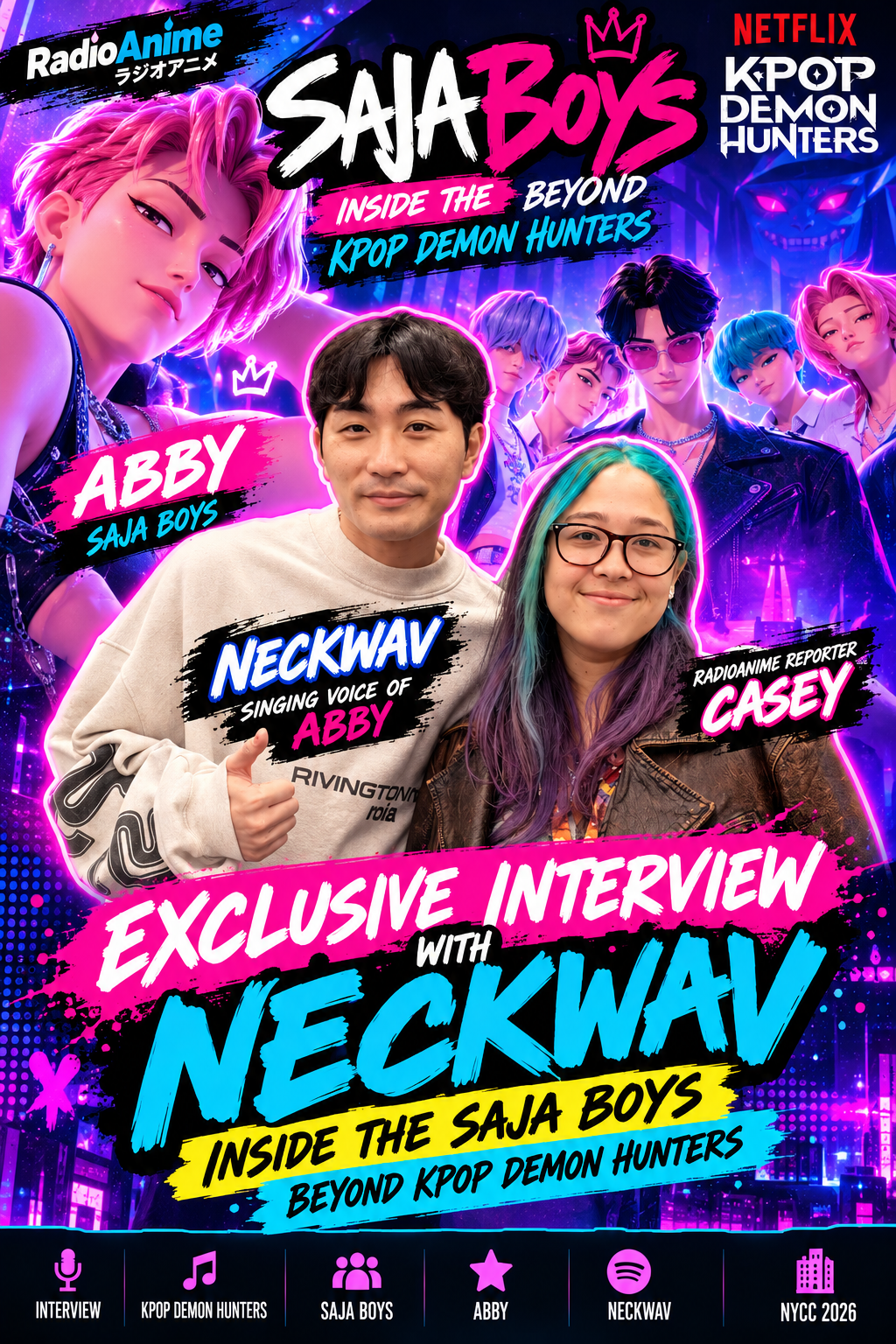 Inside the Saja Boys: Beyond KPop Demon Hunters — RadioAnime entrevista a Neckwav