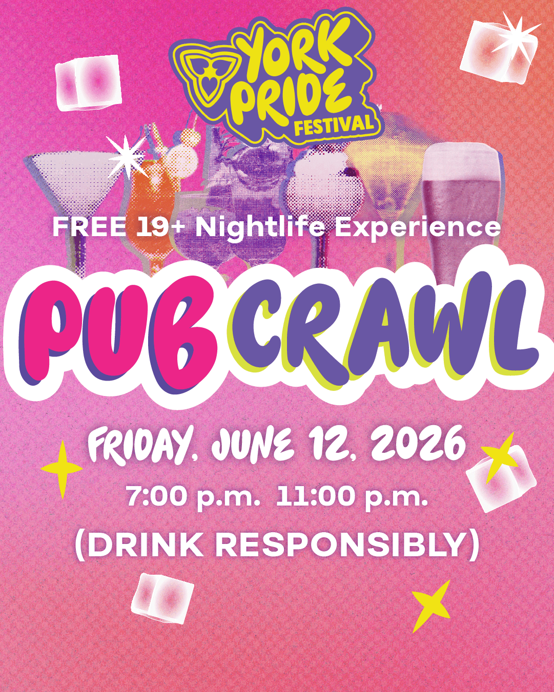 Social Post for York Pride 2026 Pub-Crawl