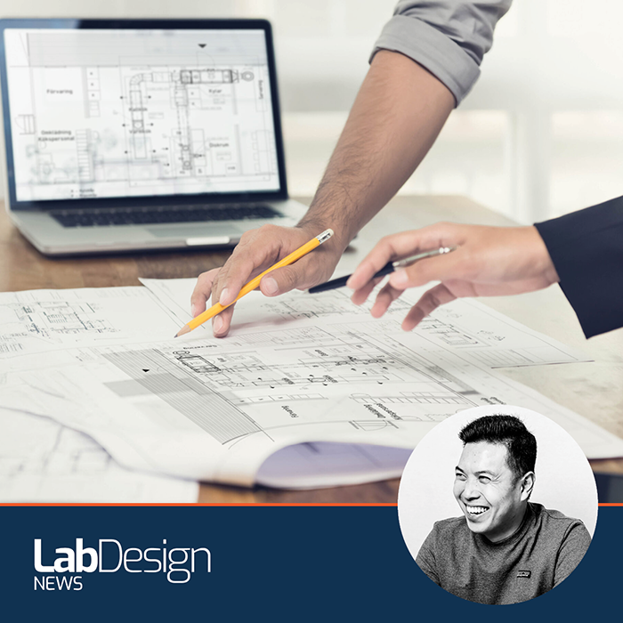 Two people working together