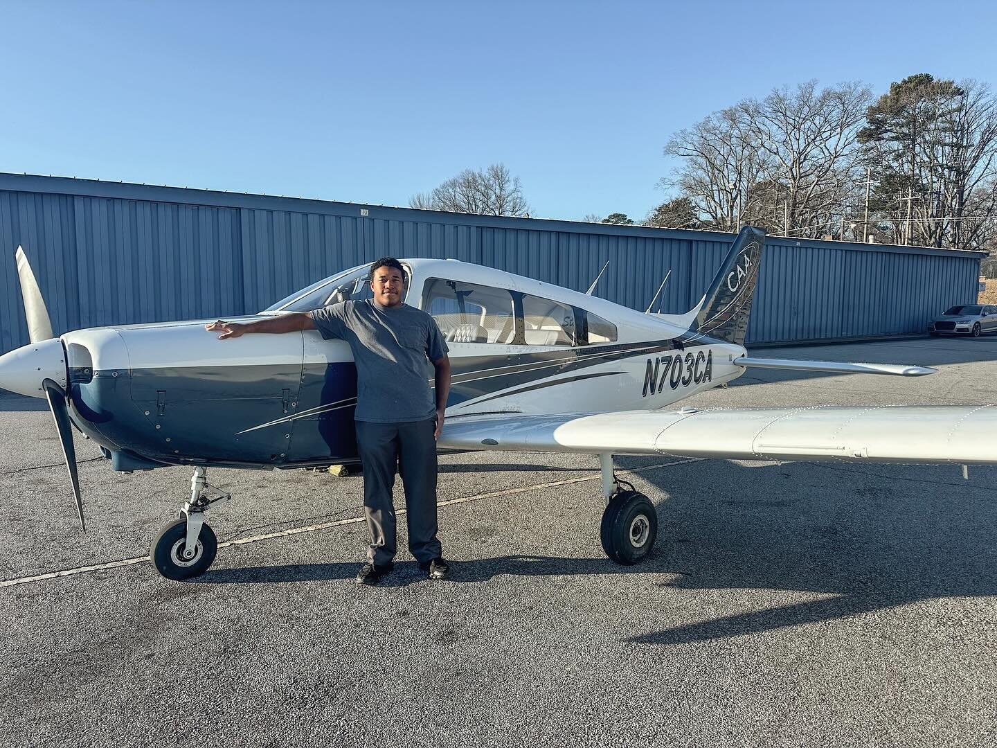 Congratulations to Ian, a graduate of our Middle/High School Academy program, on completing his first solo flight this morning! We are so proud of you!!! ✈️🎉 #firstsolo