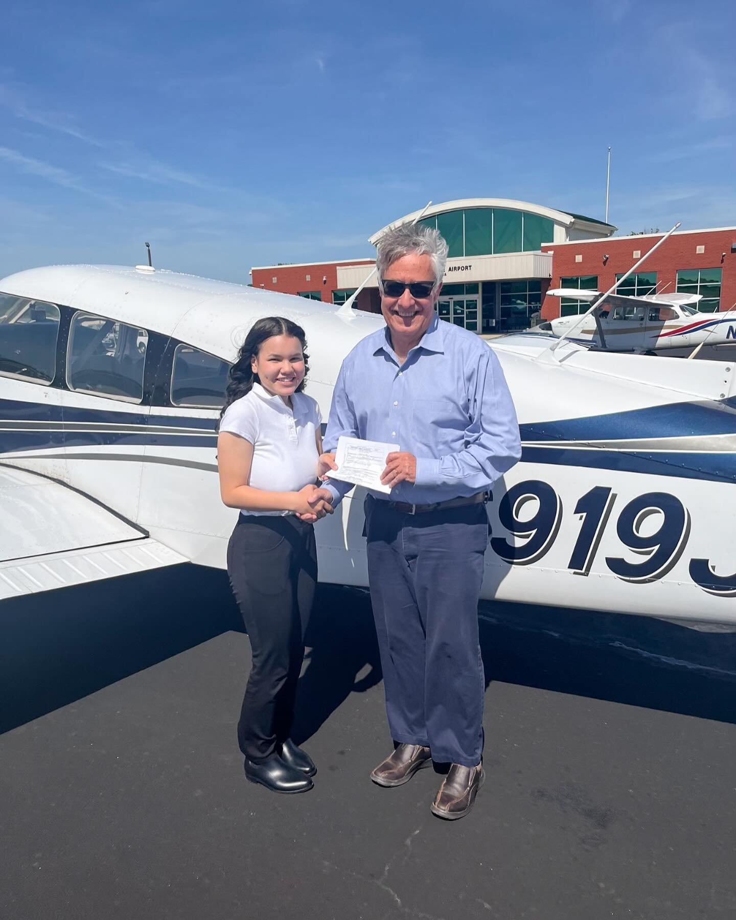 So much to be excited about today! CAA is spamming y&rsquo;all&rsquo;s feeds because we had ANOTHER DOUBLE CHECKRIDE DAY!!! Congratulations to Geo on passing your CFI ride! 🎊✈️🎊