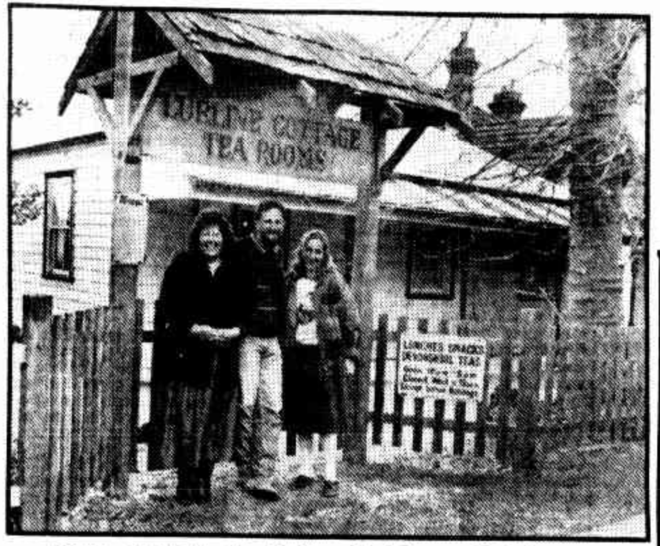 Matthew and Valerie Jones at Lurline Cottage Tearoom.