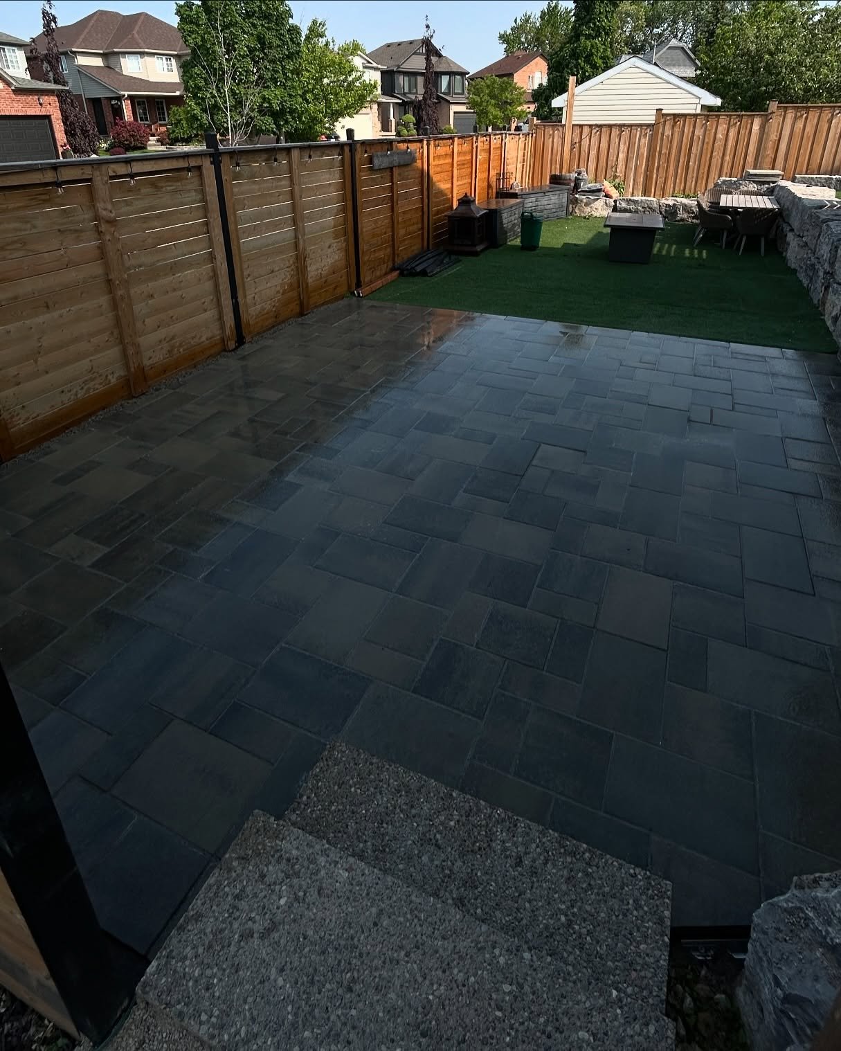 Turning Unused Space into Outdoor Living 

This backyard went from plain grass to a fully functional interlocking patio perfect for relaxing, hosting, or soaking up the sun ☀️

✅ Creates Usable Outdoor Space
✅ Durable &amp; Weather-Resistant
✅ Custom