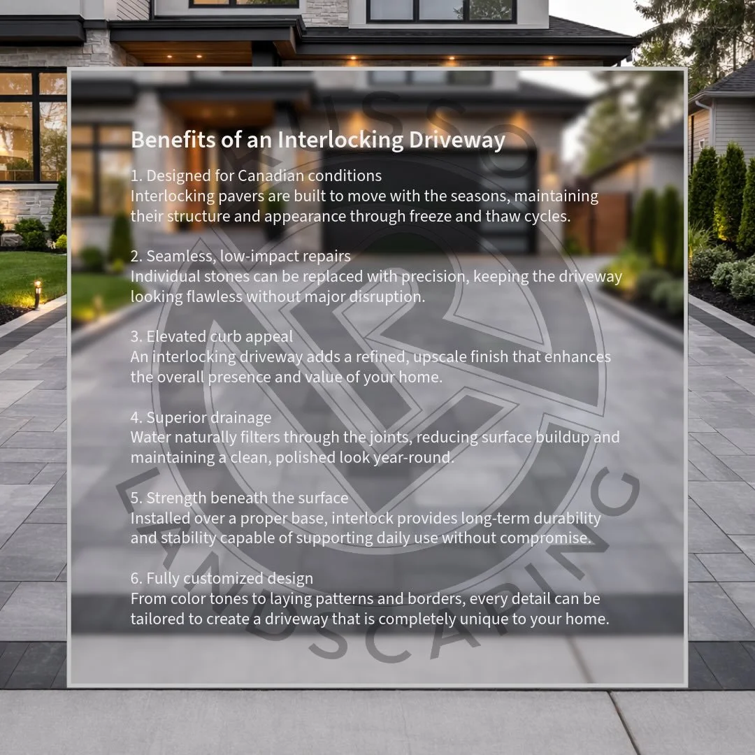 Timeless design. Built to endure.

An interlocking driveway that elevates your home from the first impression to the last detail. Precision craftsmanship, premium materials, and a finish that speaks for itself.

russolandscaping.ca
226-339-8523

📍 C