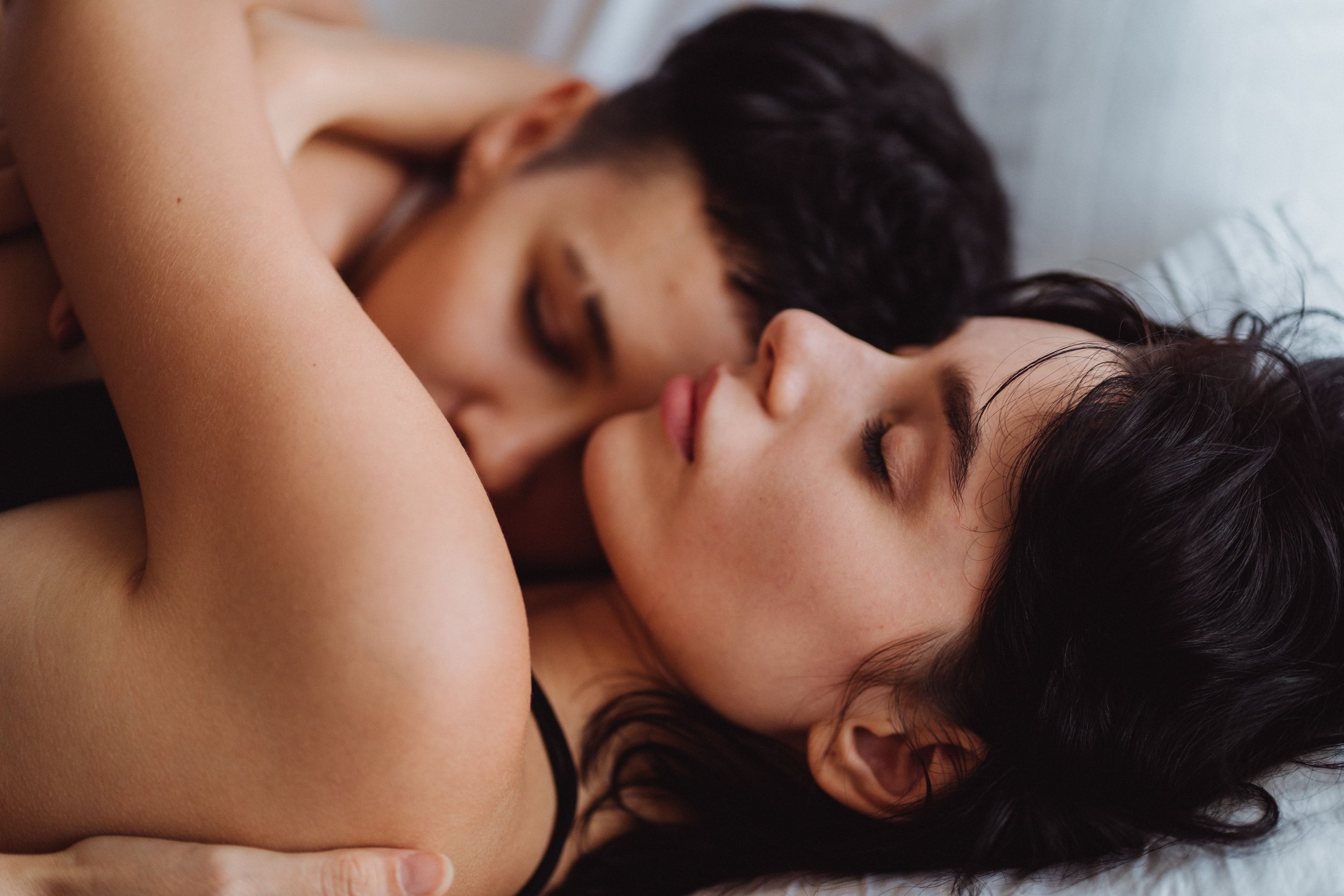 two women cuddling
