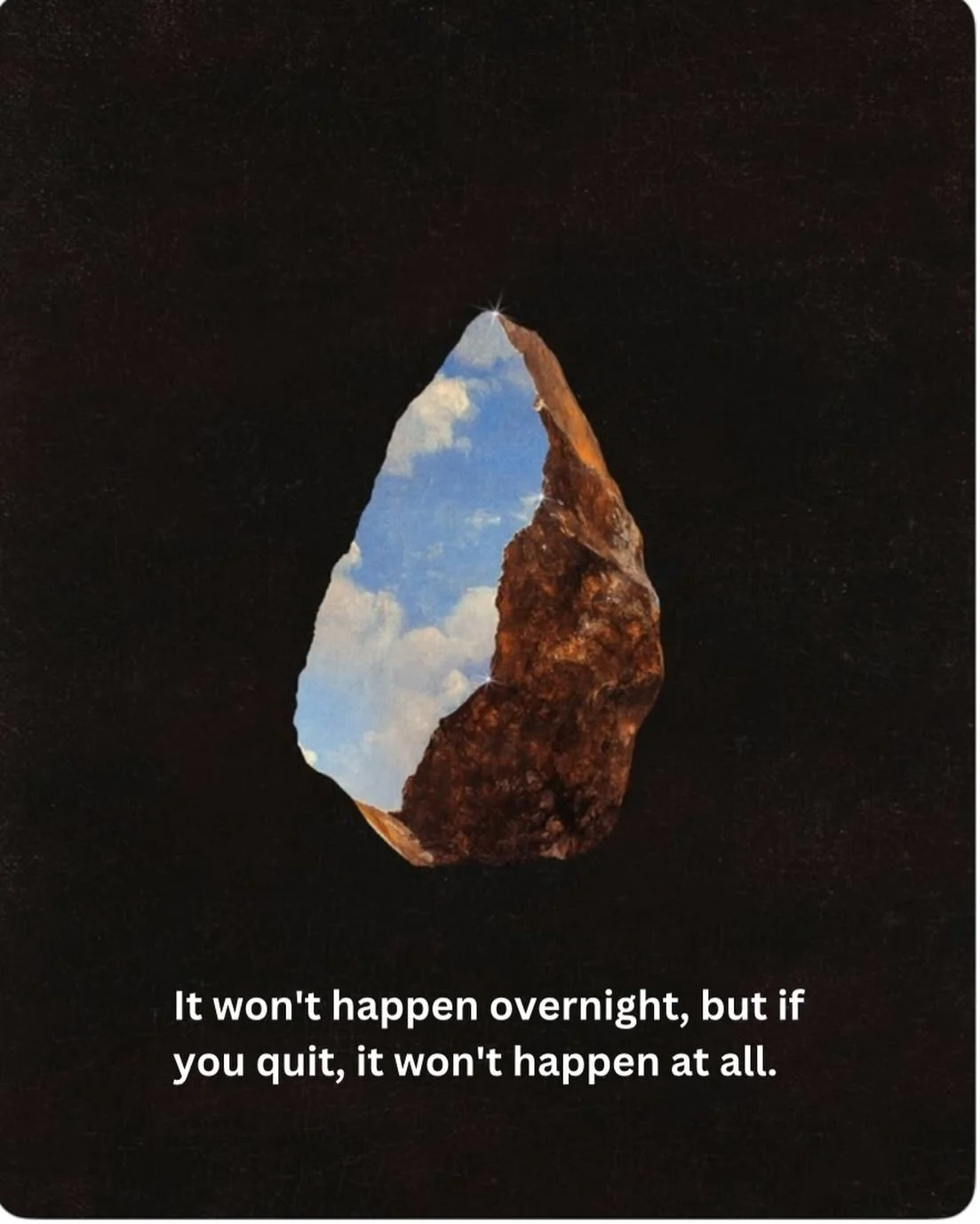 It won&rsquo;t happen overnight, but if you quit, it won&rsquo;t happen at all ⚛️