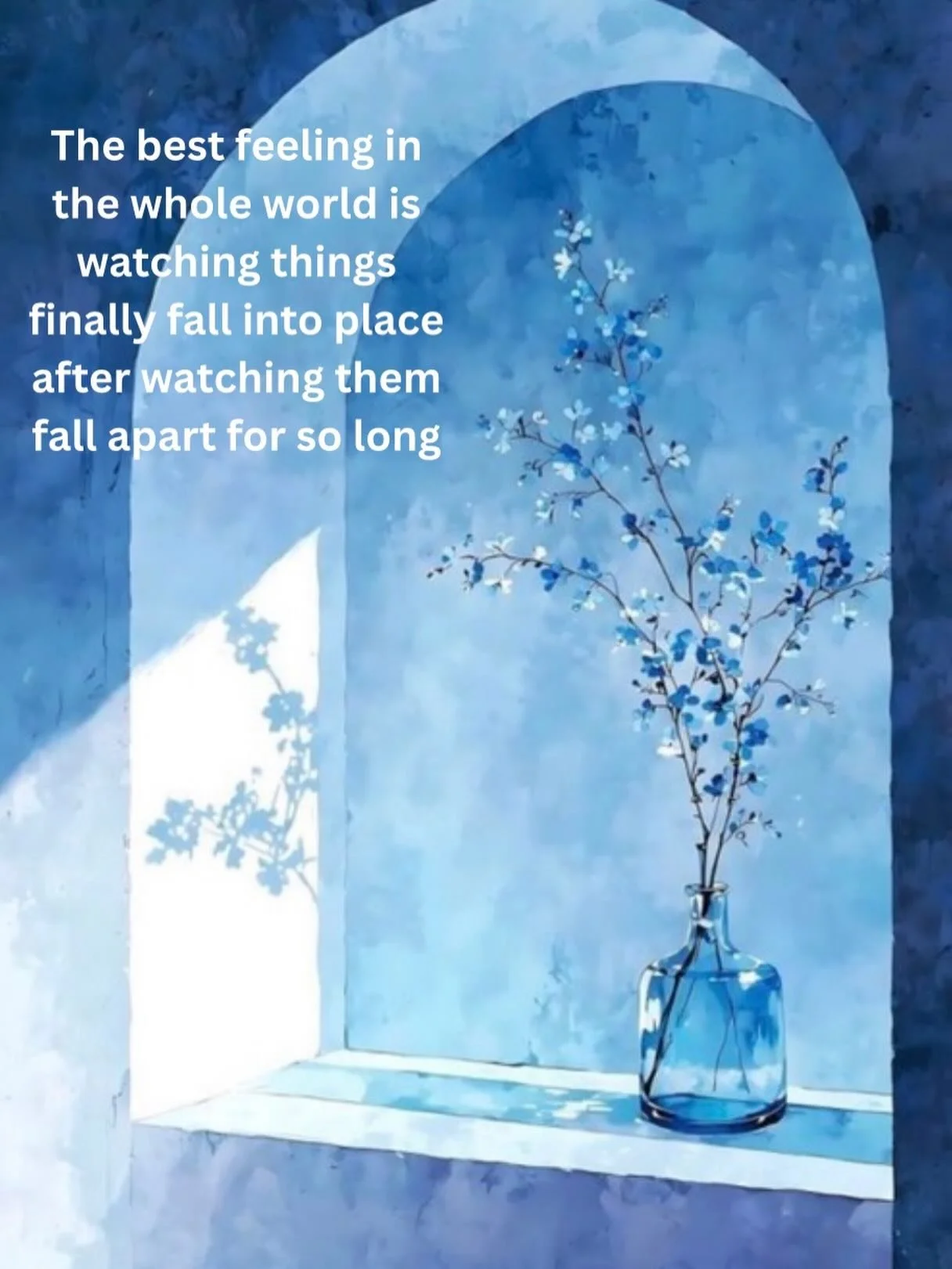 The best feeling in the whole world is watching things finally fall into place after watching them fall apart for so long ⚛️