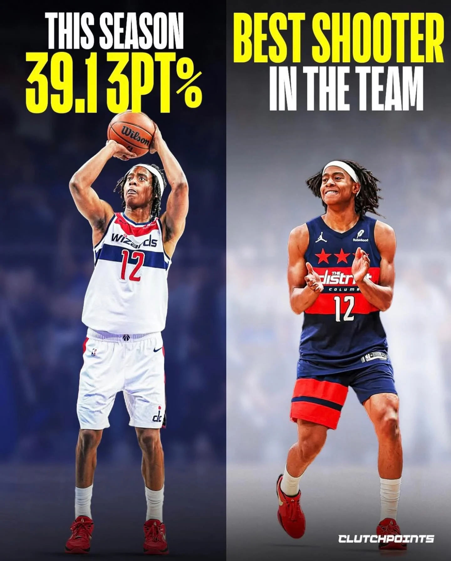 Shout out to Tre Johnson for putting up great numbers as a rookie for the @washwizards 🏀⚛️