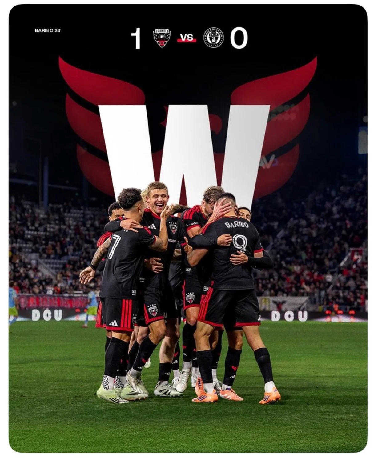 Congrats to @dcunited for winning 1-0 over the weekend ⚛️