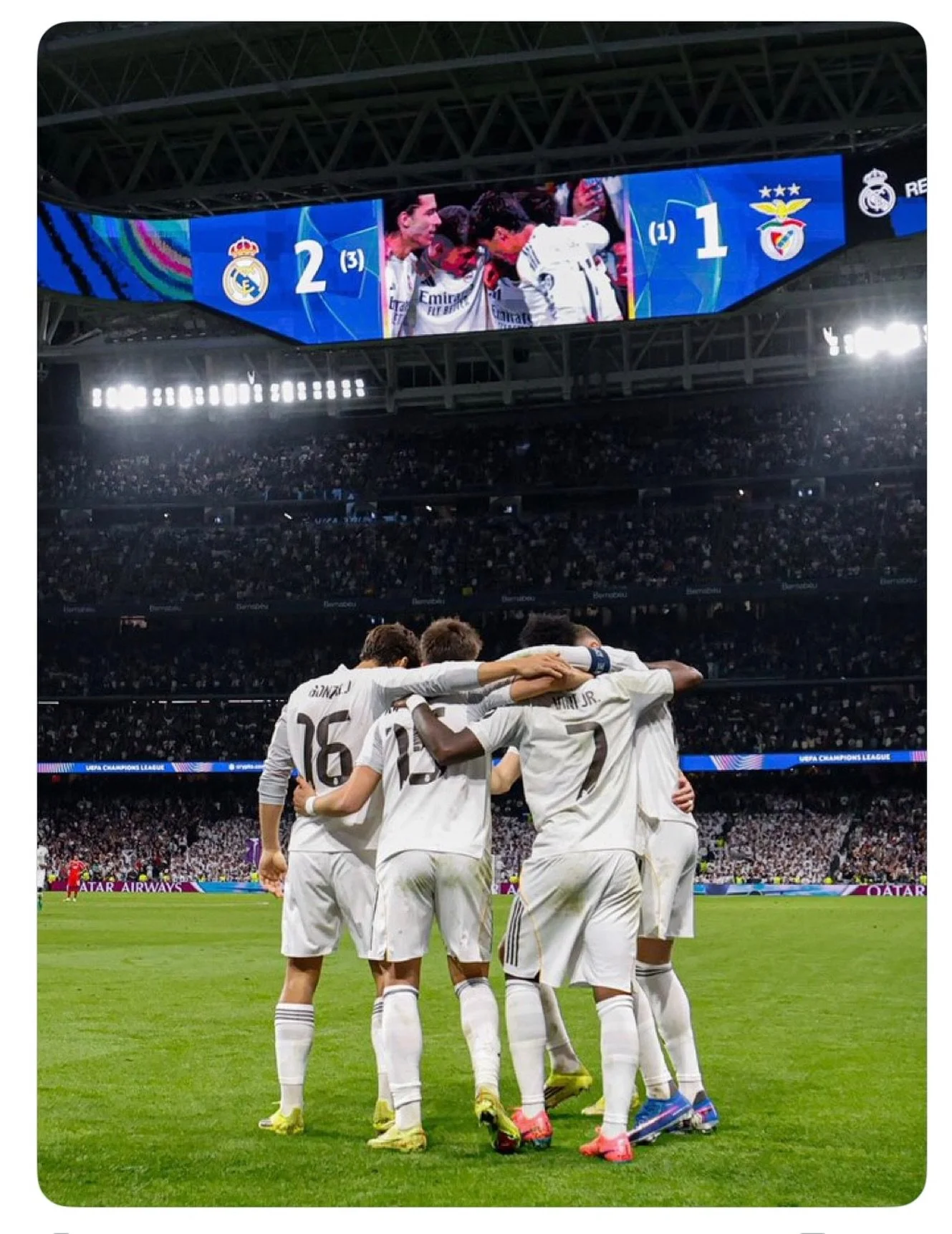 Shout out to @realmadrid for advancing to the Round of 16 in the @uefa champions league