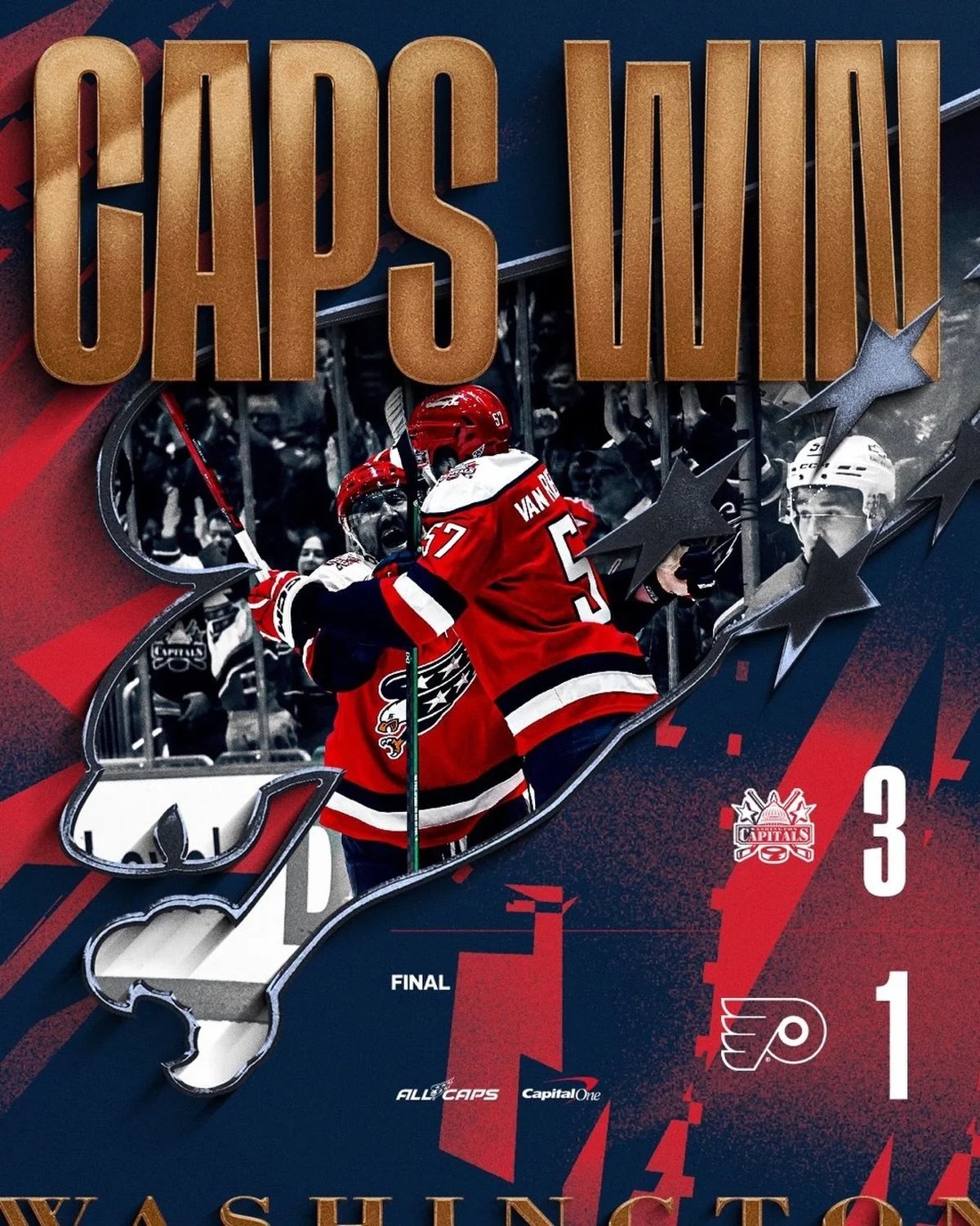 @capitals with the dub after the @nbcolympics break 🏒