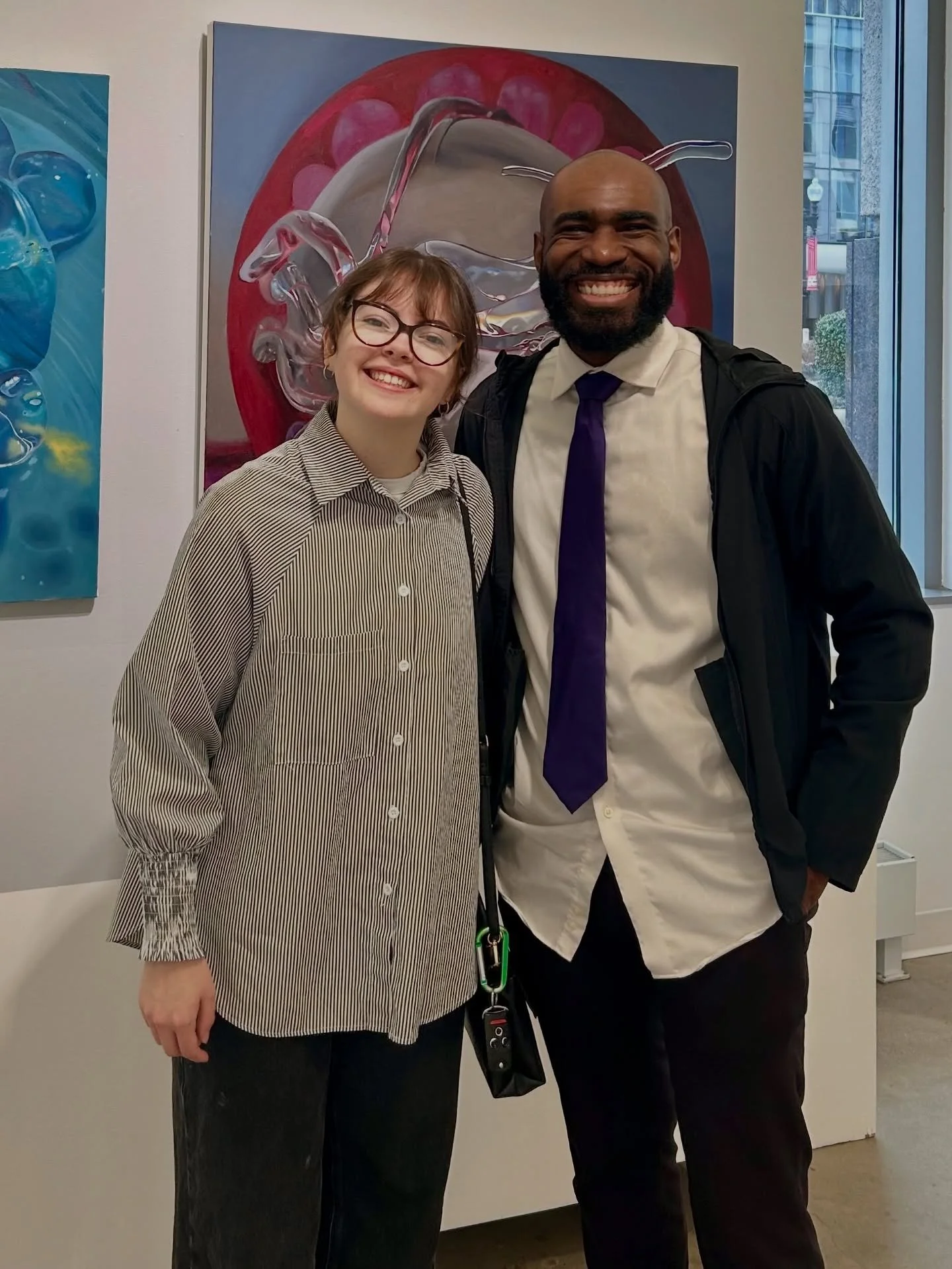 So glad to see the talents 🎨 of @beccakarabin at the @touchstonewdc Gallery 50 for 50 Visual Artist reception. Great artful weekend for SJBAdvocacy ⚛️