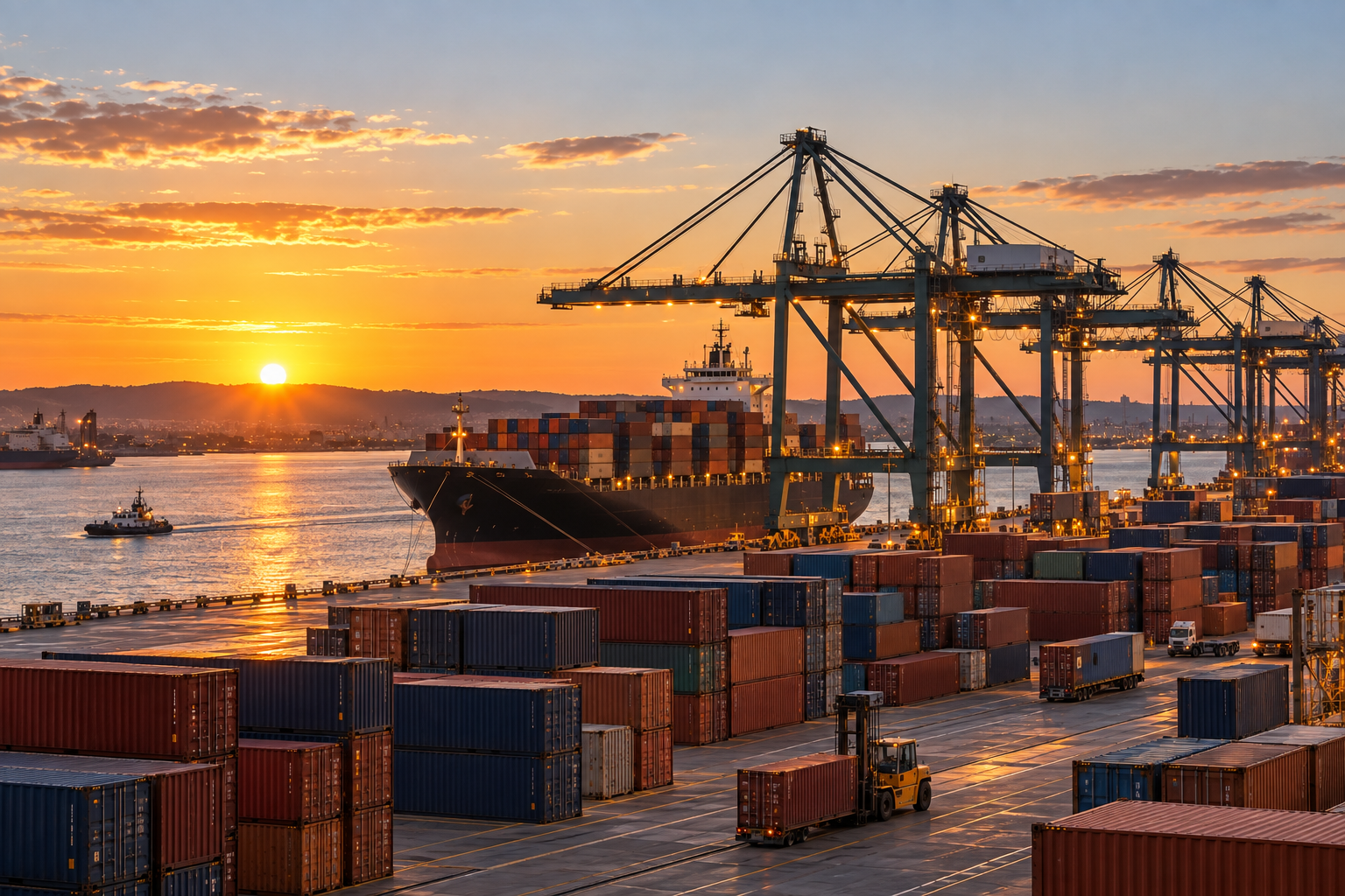 Australian container port supporting international commodity trade and export markets